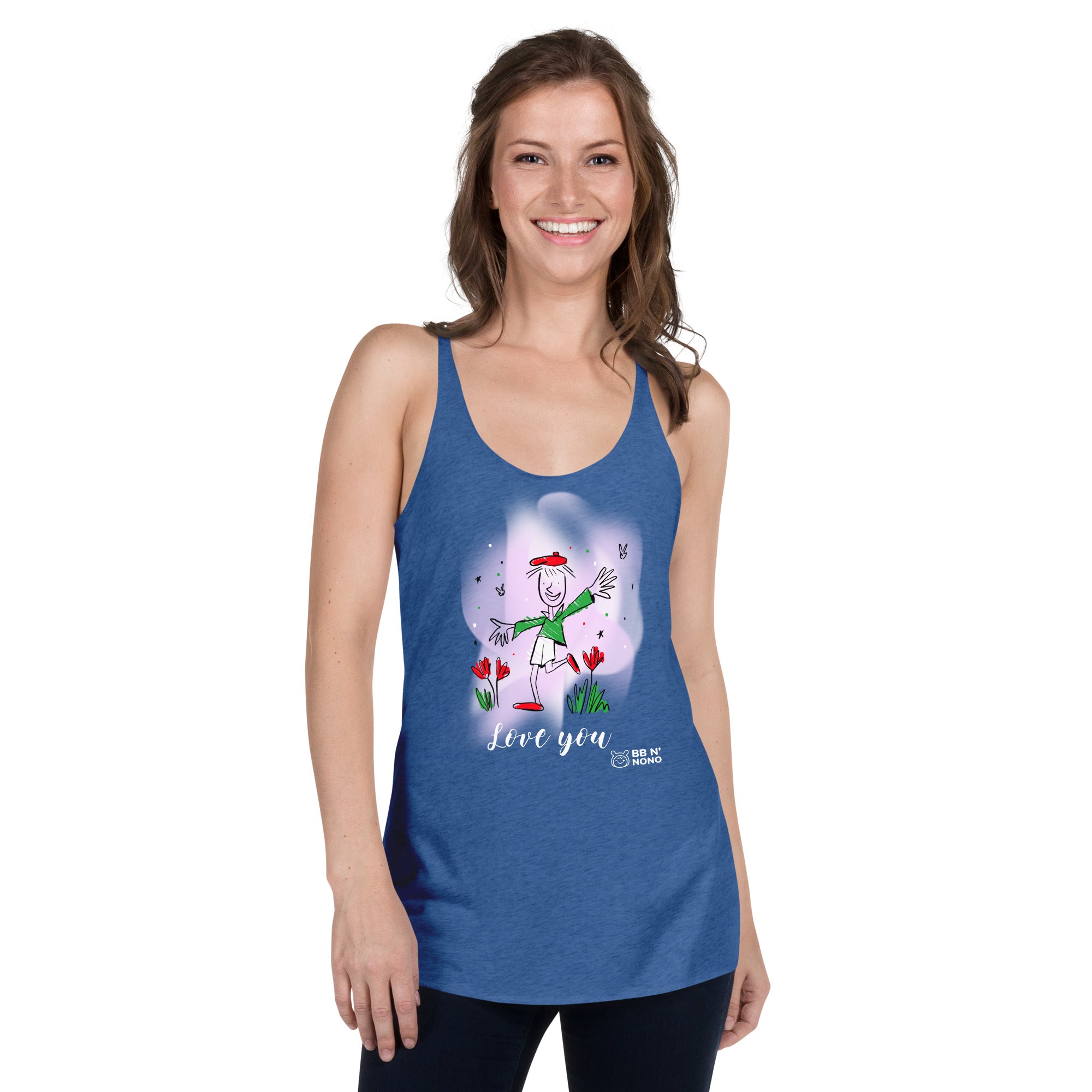 Love you - Women's Racerback Tank