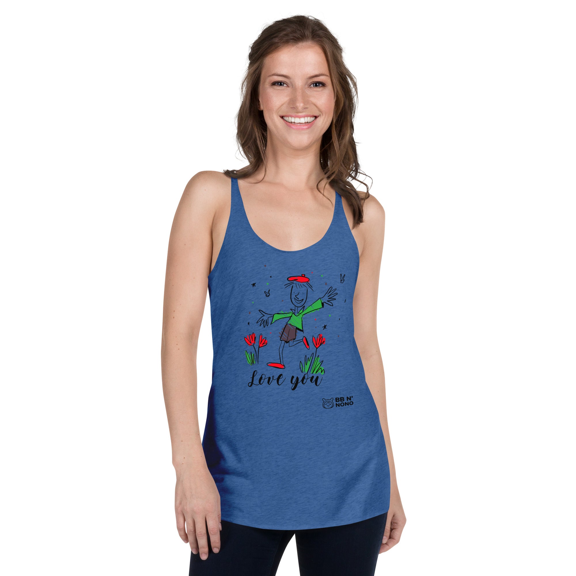 Love you - Women's Racerback Tank