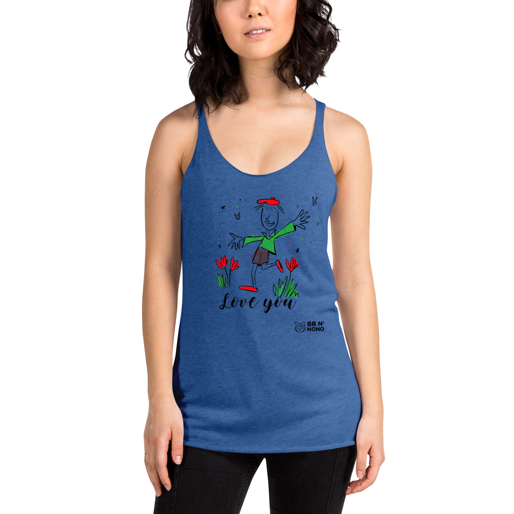 Love you - Women's Racerback Tank