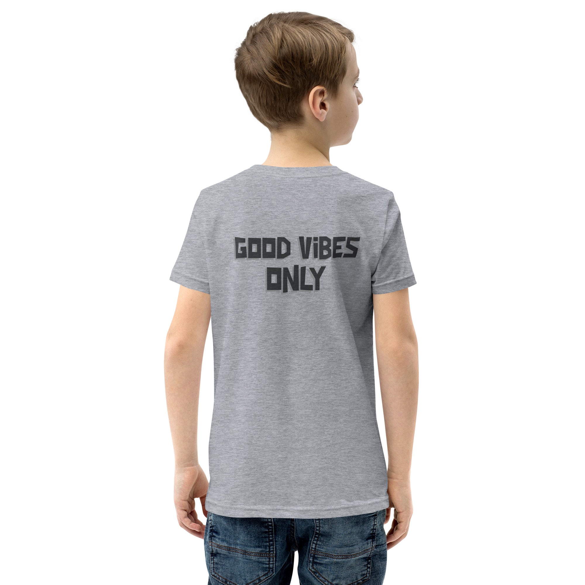 Good vibes only - Youth Short Sleeve T-Shirt (back print)