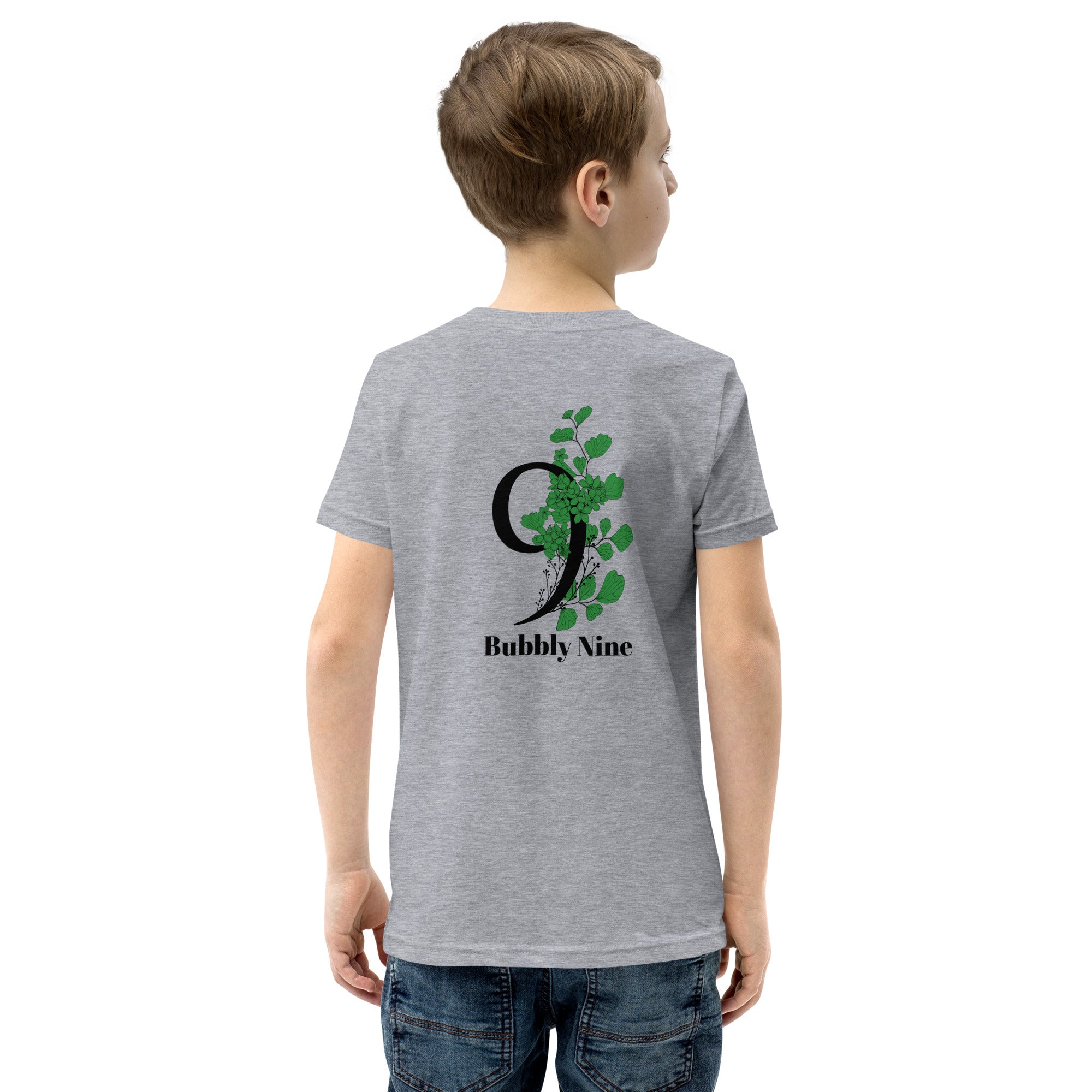 Bubbly Nine - Youth Short Sleeve T-Shirt (back print)