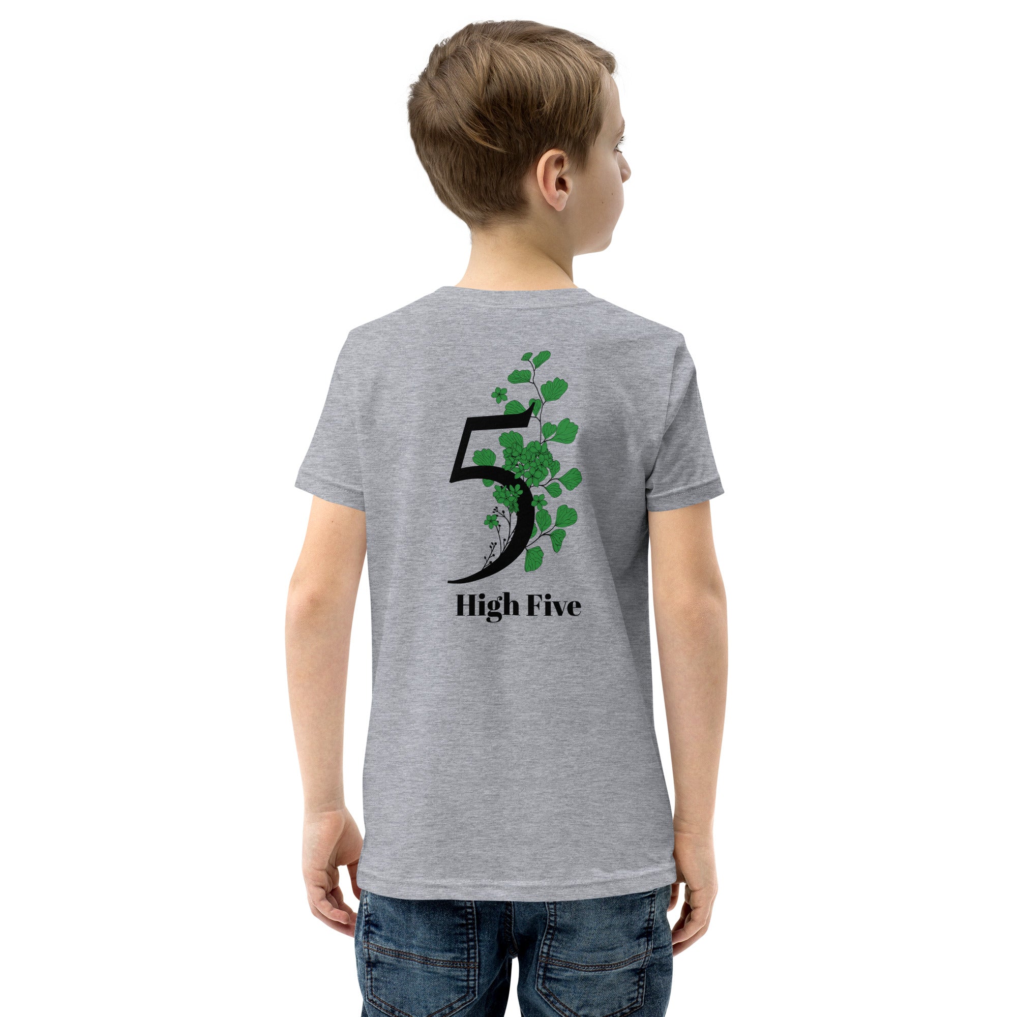 High Five - Youth Short Sleeve T-Shirt (back print)