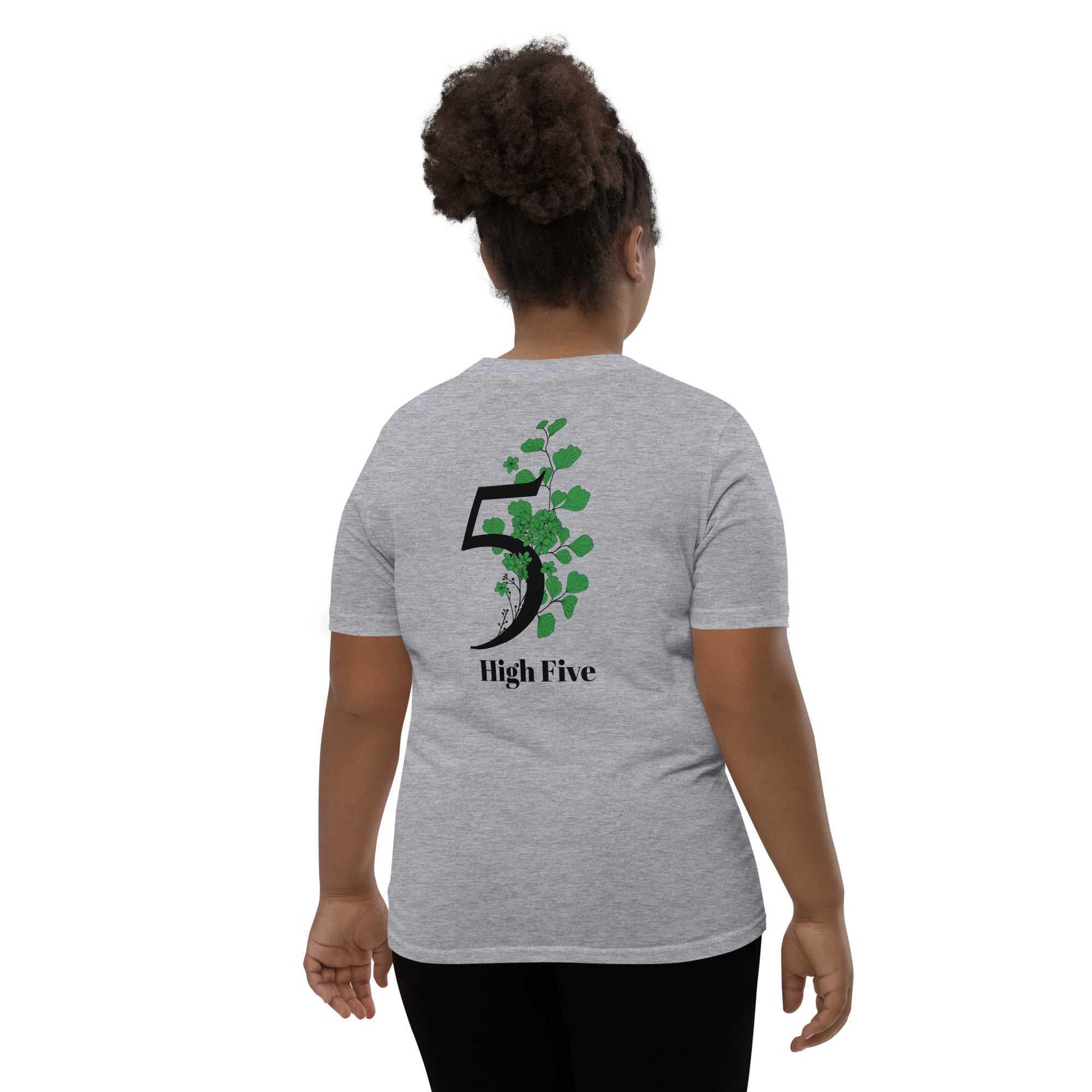 High Five - Youth Short Sleeve T-Shirt (back print)