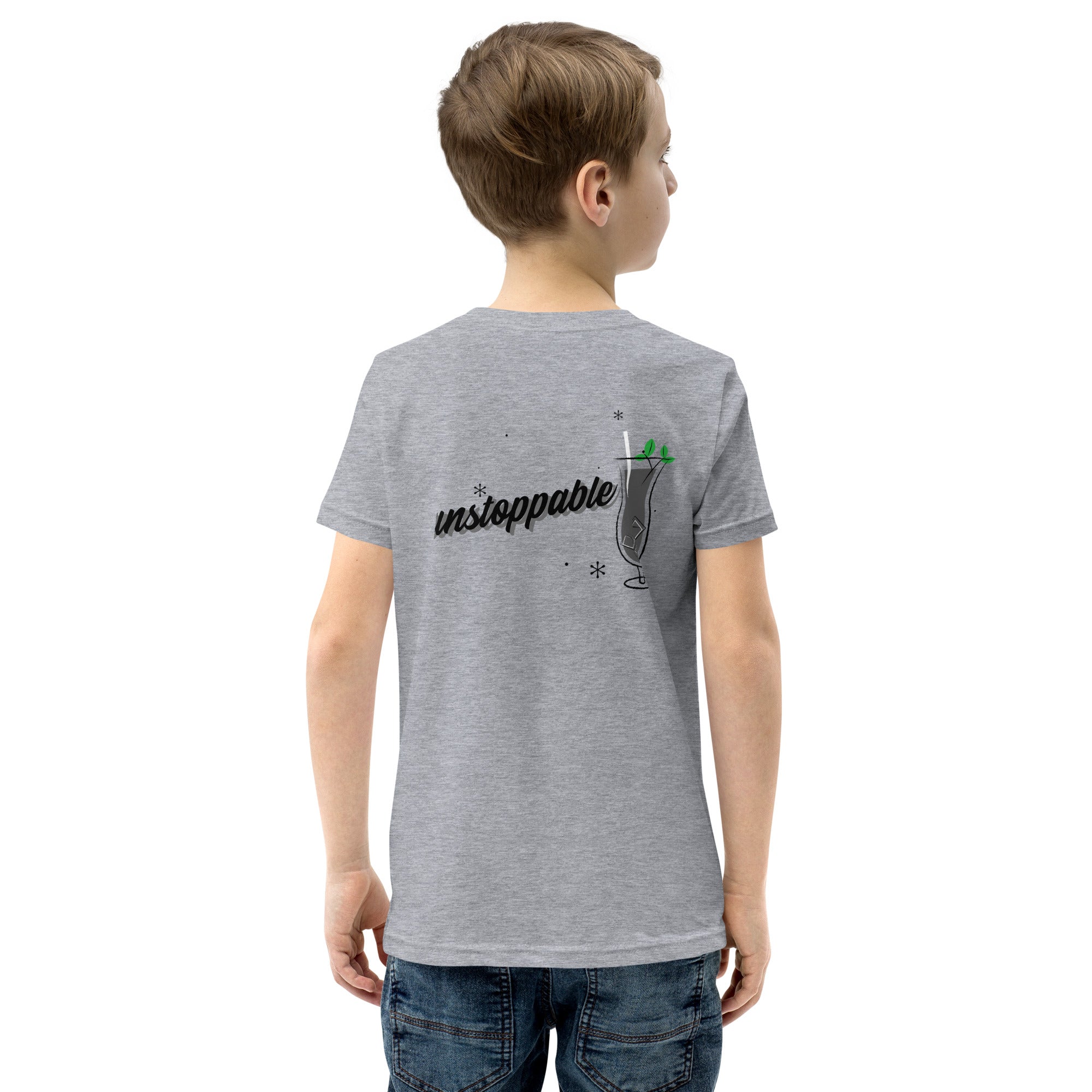 Unstoppable V - Youth Short Sleeve T-Shirt (back print)