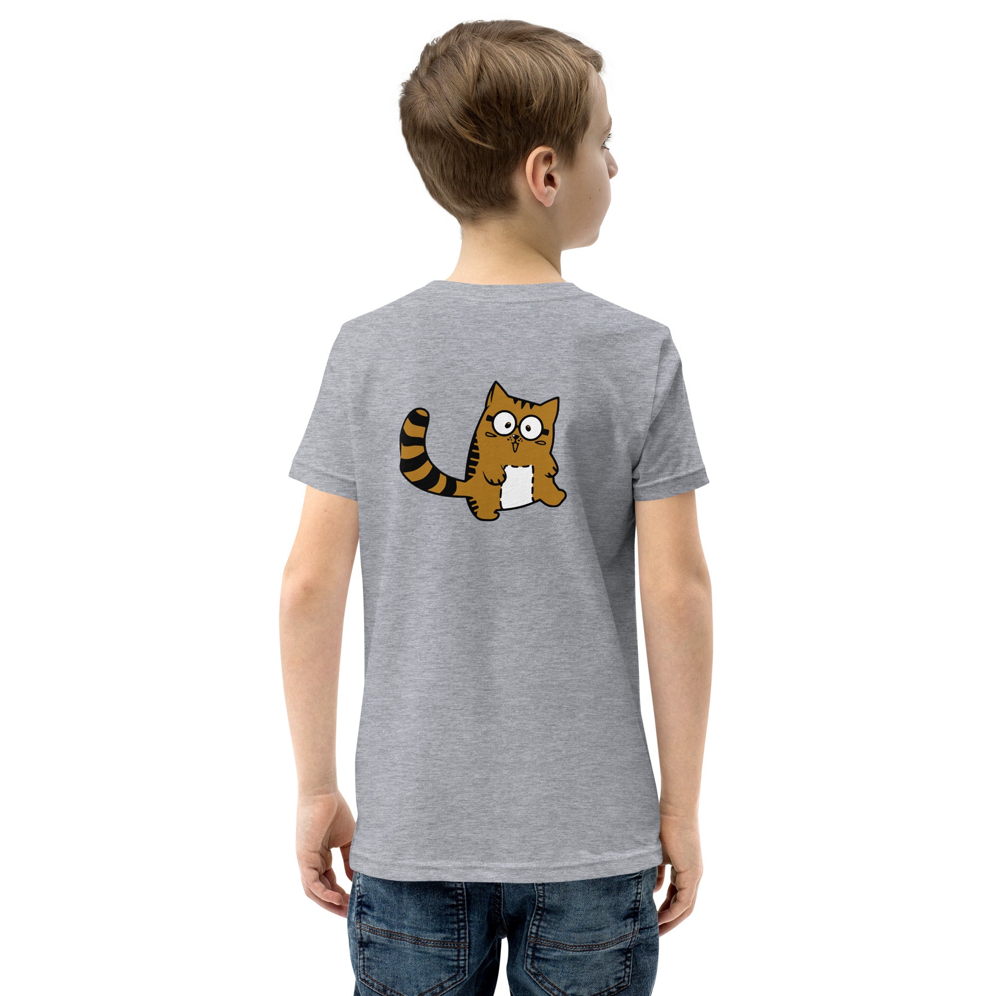 Meow V5 - Youth Short Sleeve T-Shirt (back print)