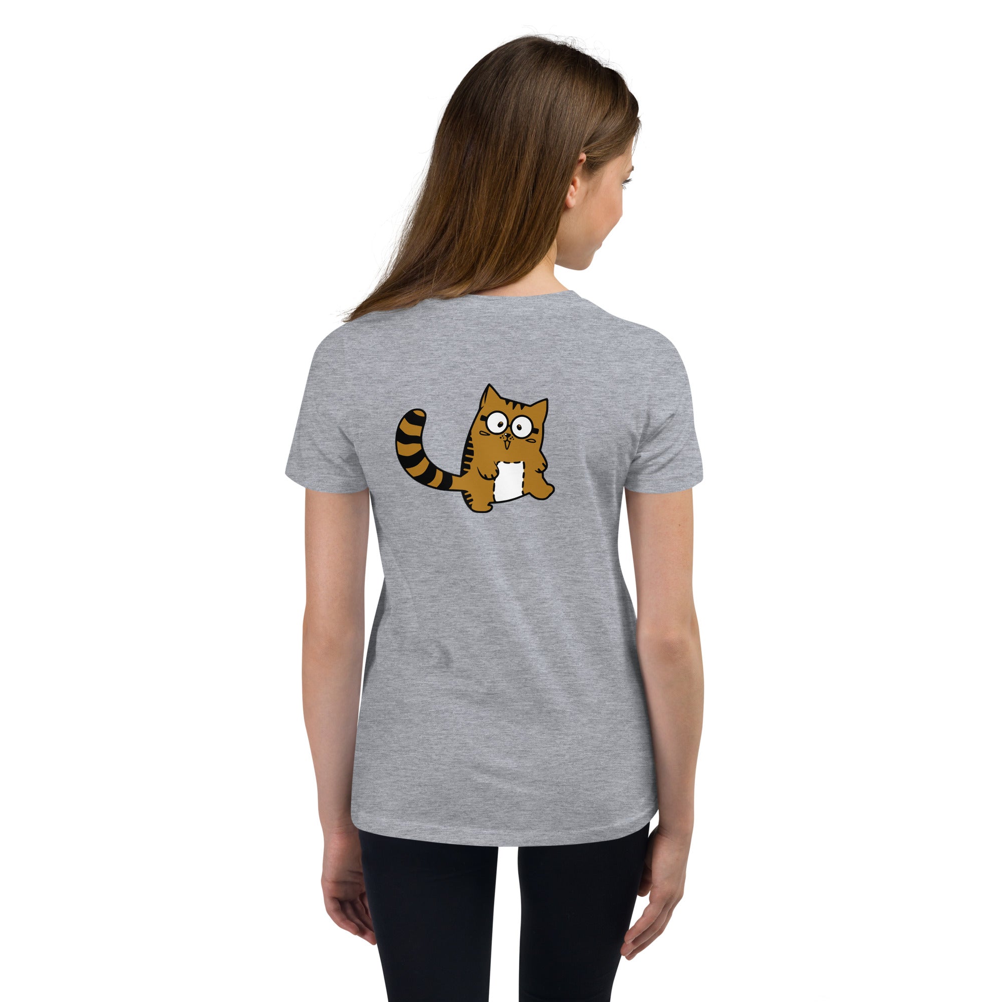 Meow V5 - Youth Short Sleeve T-Shirt (back print)