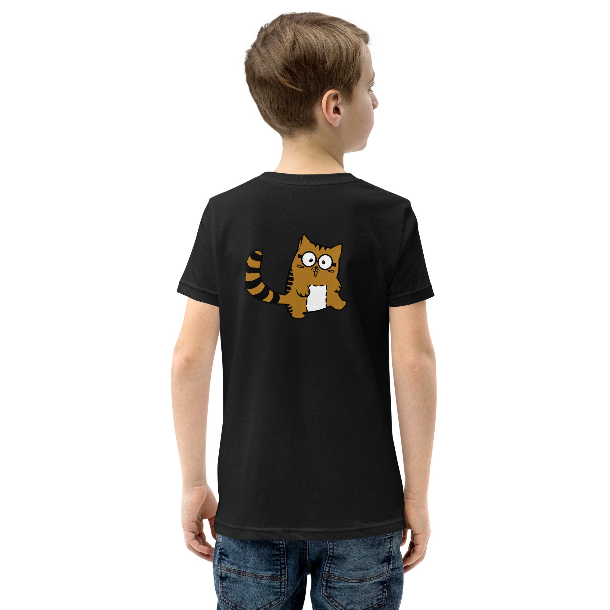 Meow V5 - Youth Short Sleeve T-Shirt (back print)