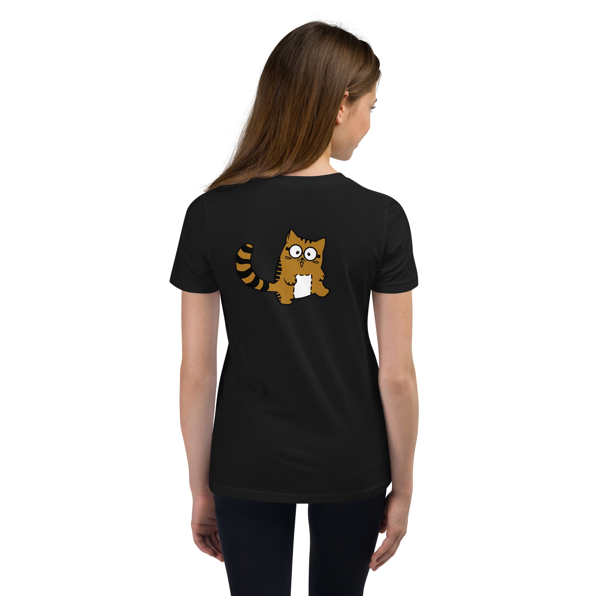 Meow V5 - Youth Short Sleeve T-Shirt (back print)