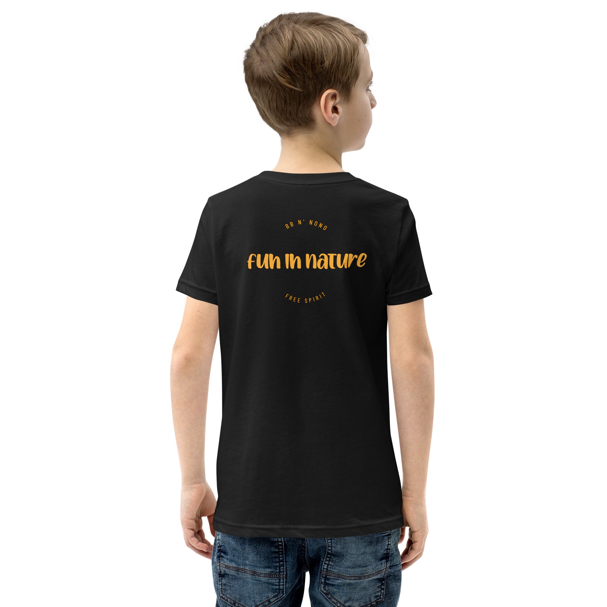 fun in nature - Youth Short Sleeve T-Shirt (back print)