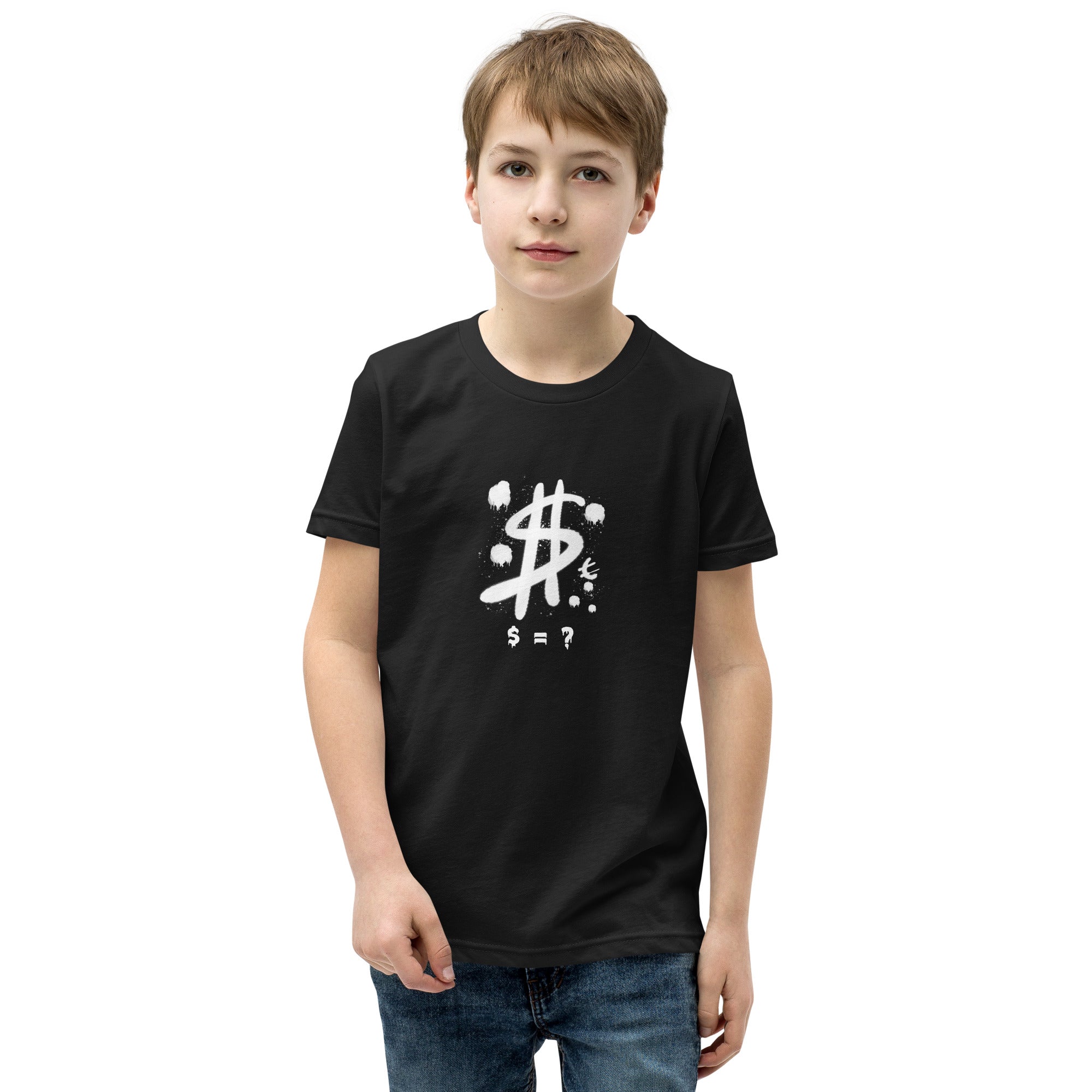 $ = ? - Youth Short Sleeve T-Shirt