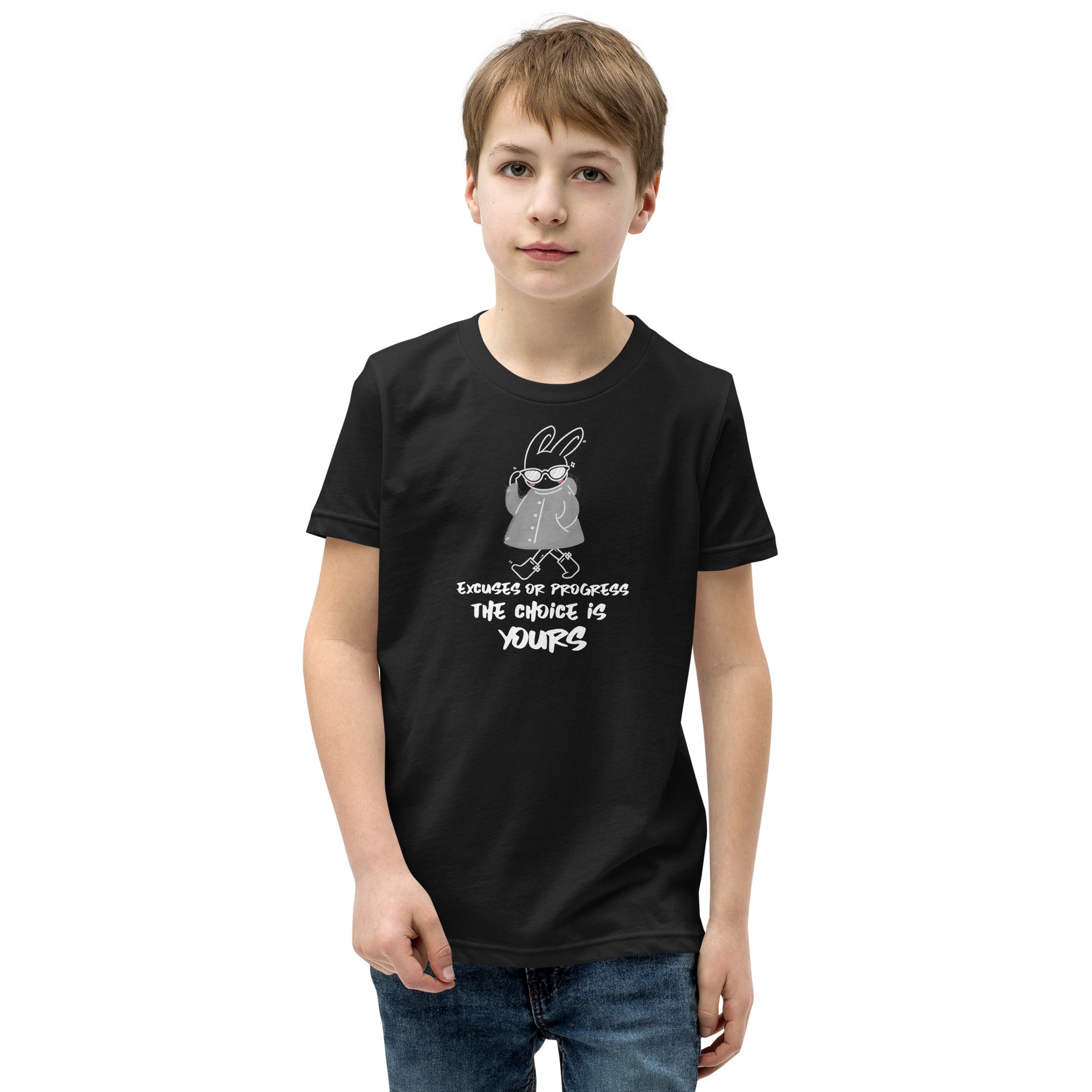 Excuses or Progress, the choice is yours  - Youth Short Sleeve T-Shirt