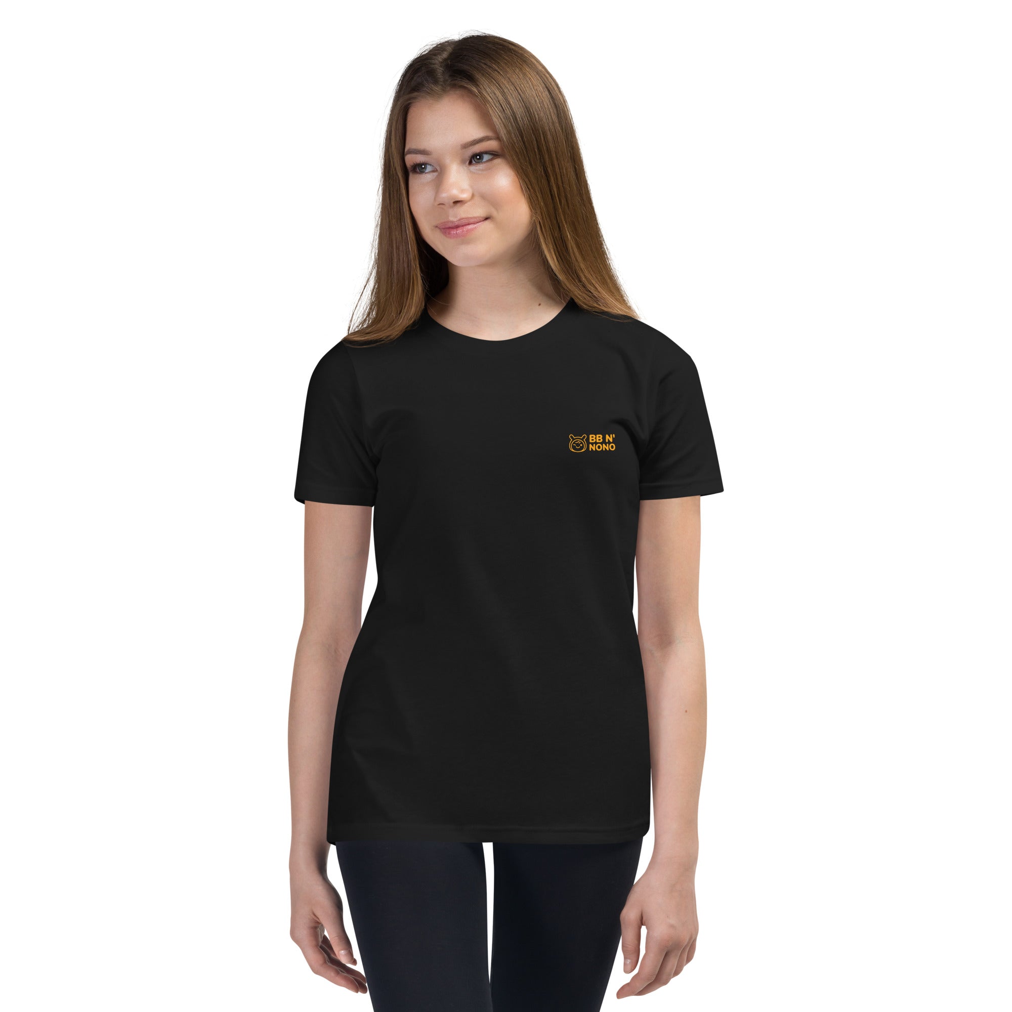 Fun in nature with logo - Youth Short Sleeve T-Shirt (back print)