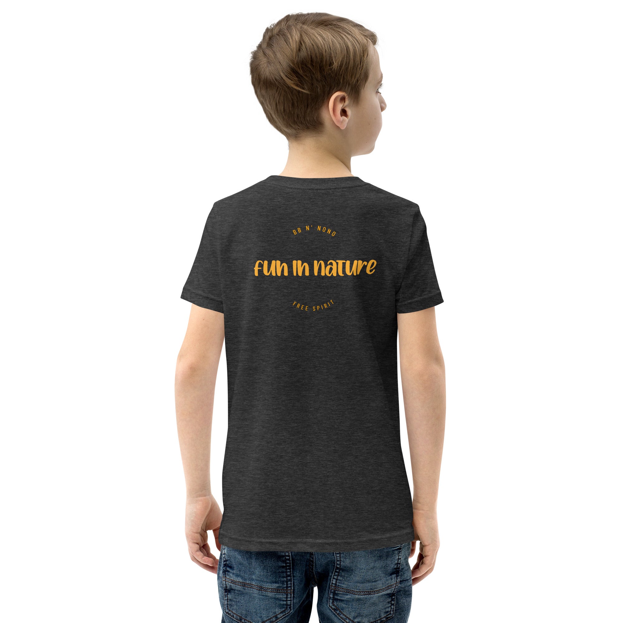 fun in nature - Youth Short Sleeve T-Shirt (back print)