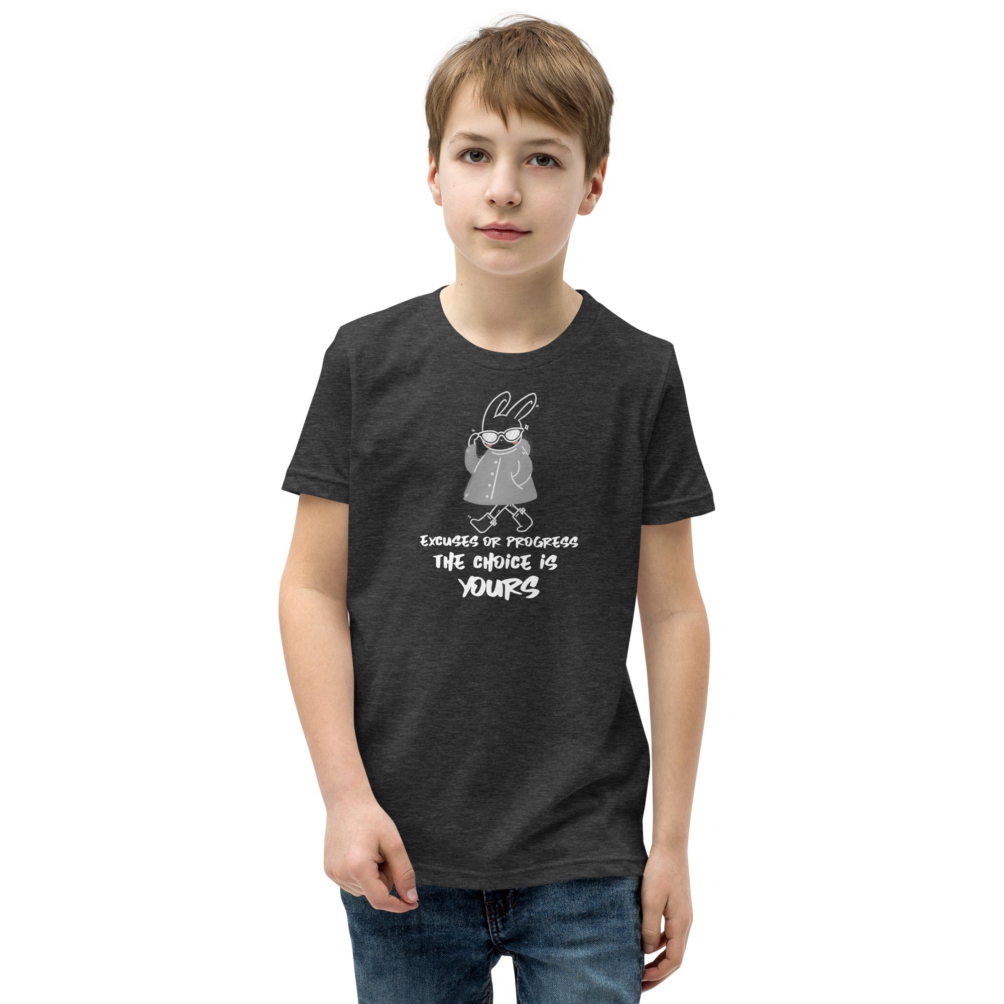 Excuses or Progress, the choice is yours  - Youth Short Sleeve T-Shirt