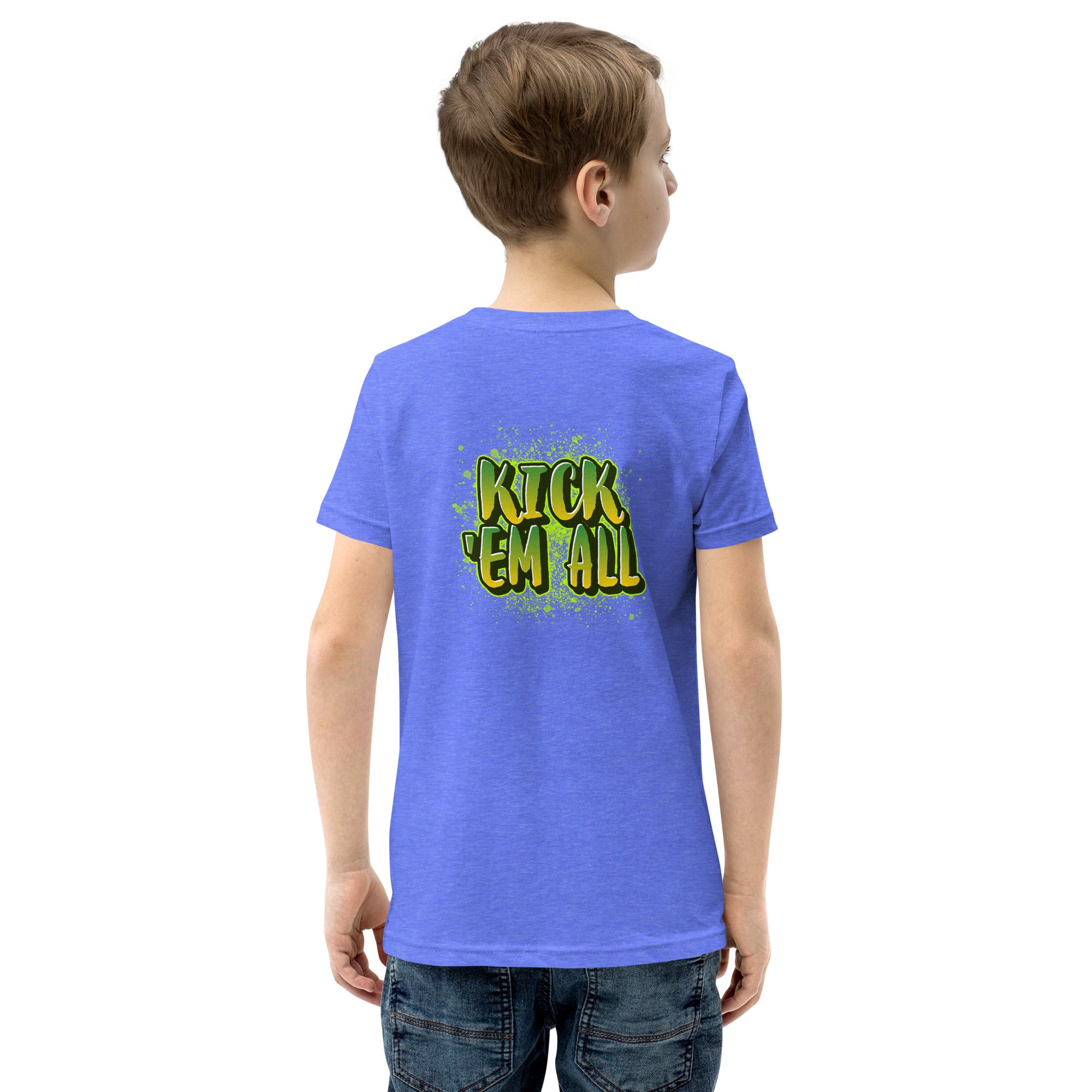 Kick'em all - Youth Short Sleeve T-Shirt (back print)