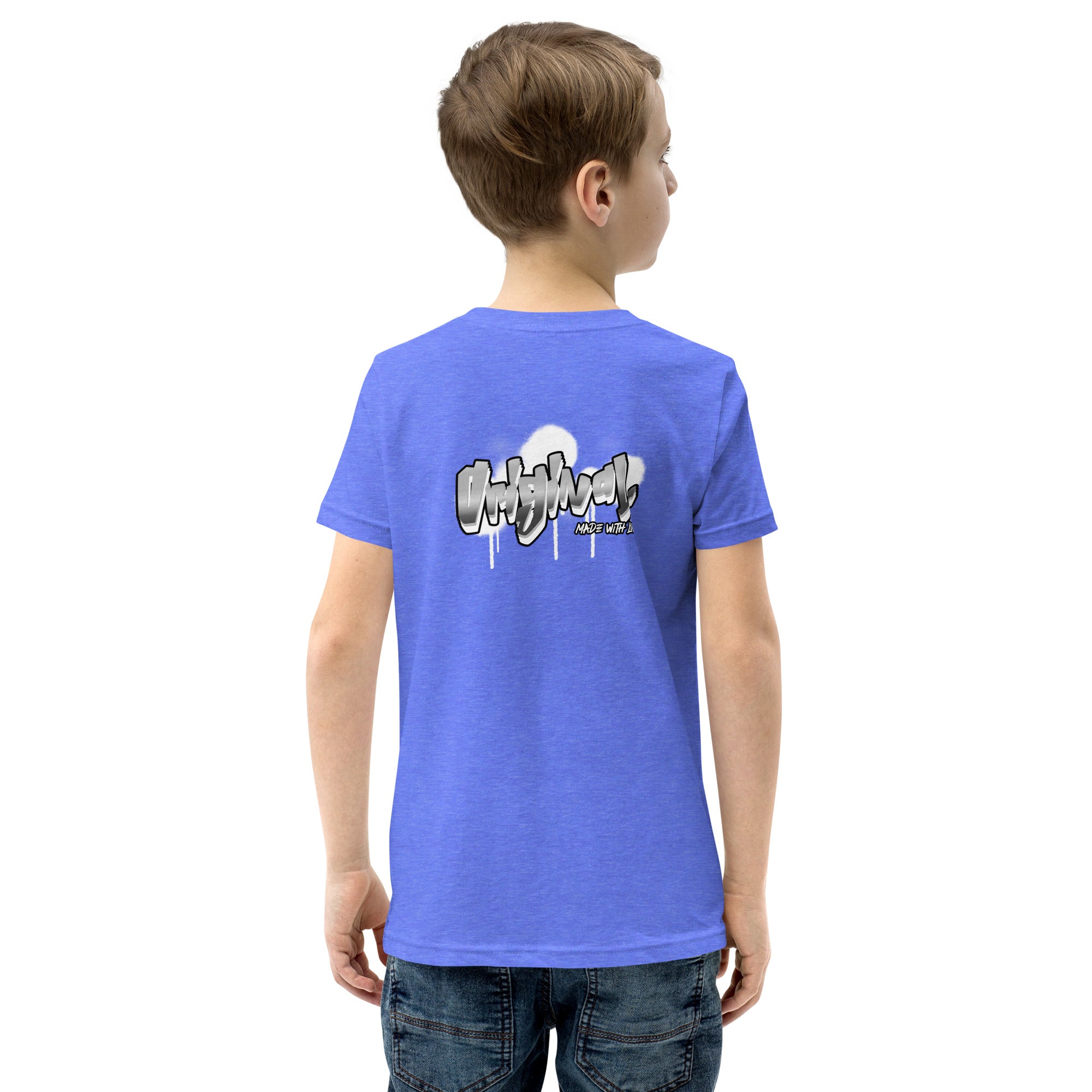 Original made with love - Youth Short Sleeve T-Shirt (back print)