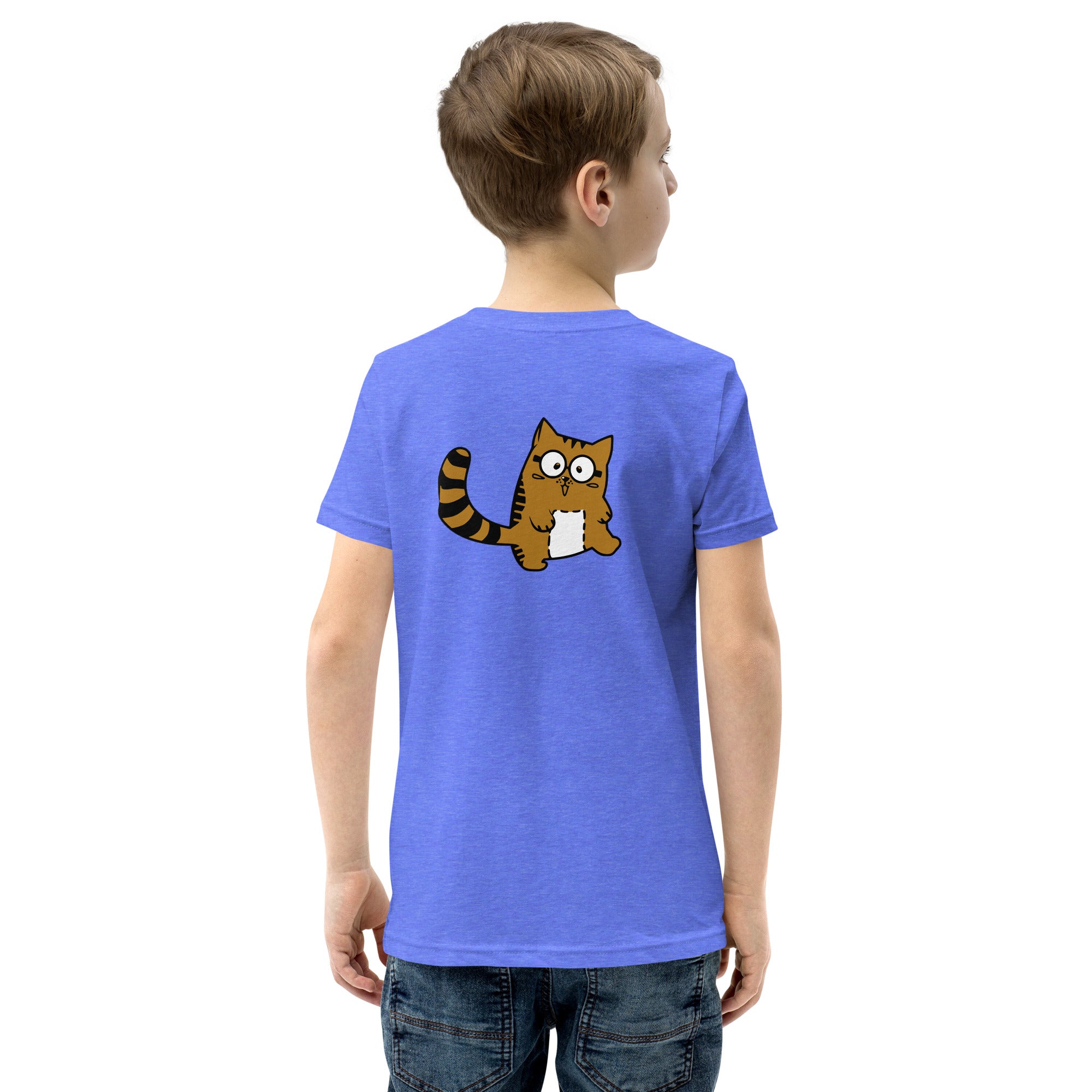 Meow V5 - Youth Short Sleeve T-Shirt (back print)