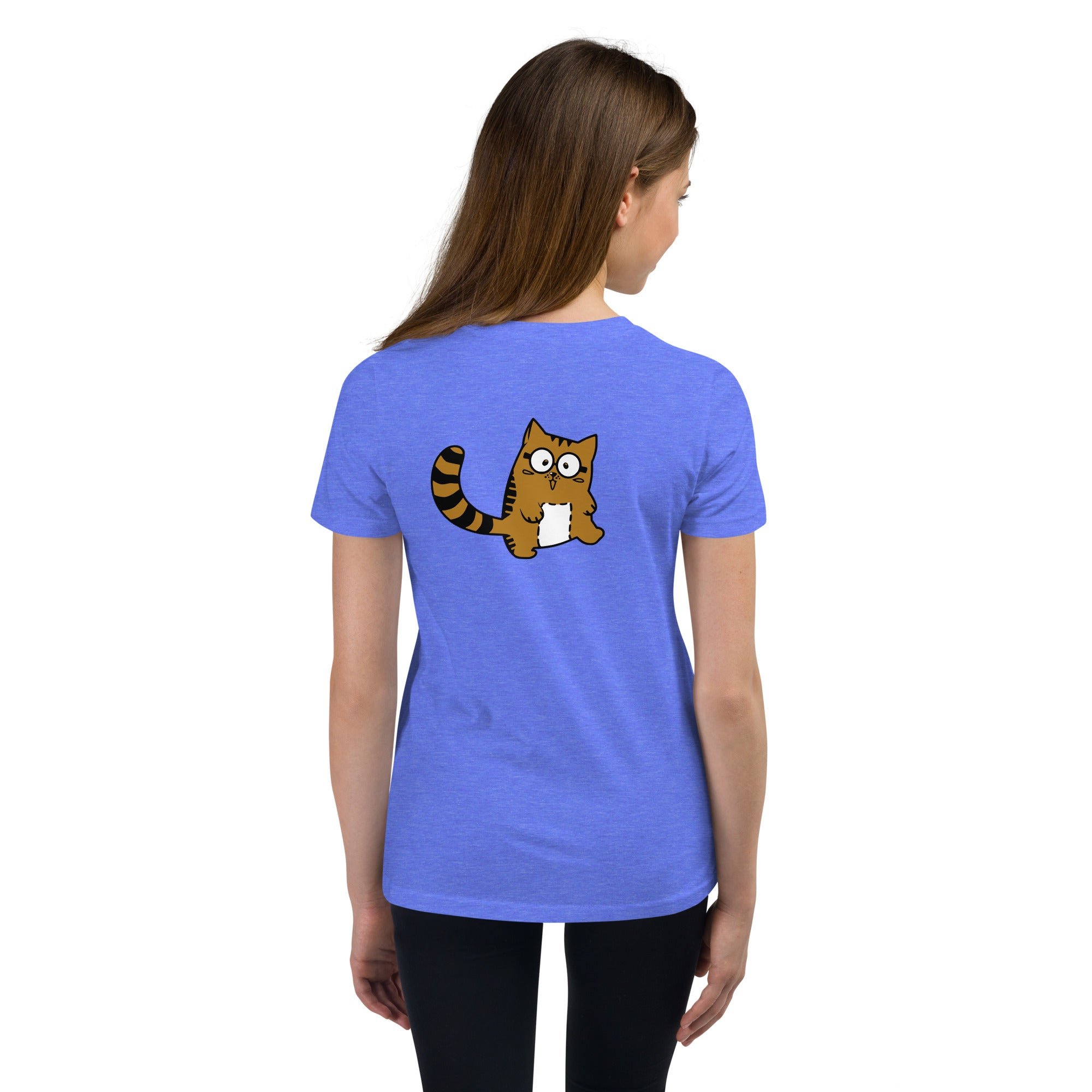 Meow V5 - Youth Short Sleeve T-Shirt (back print)