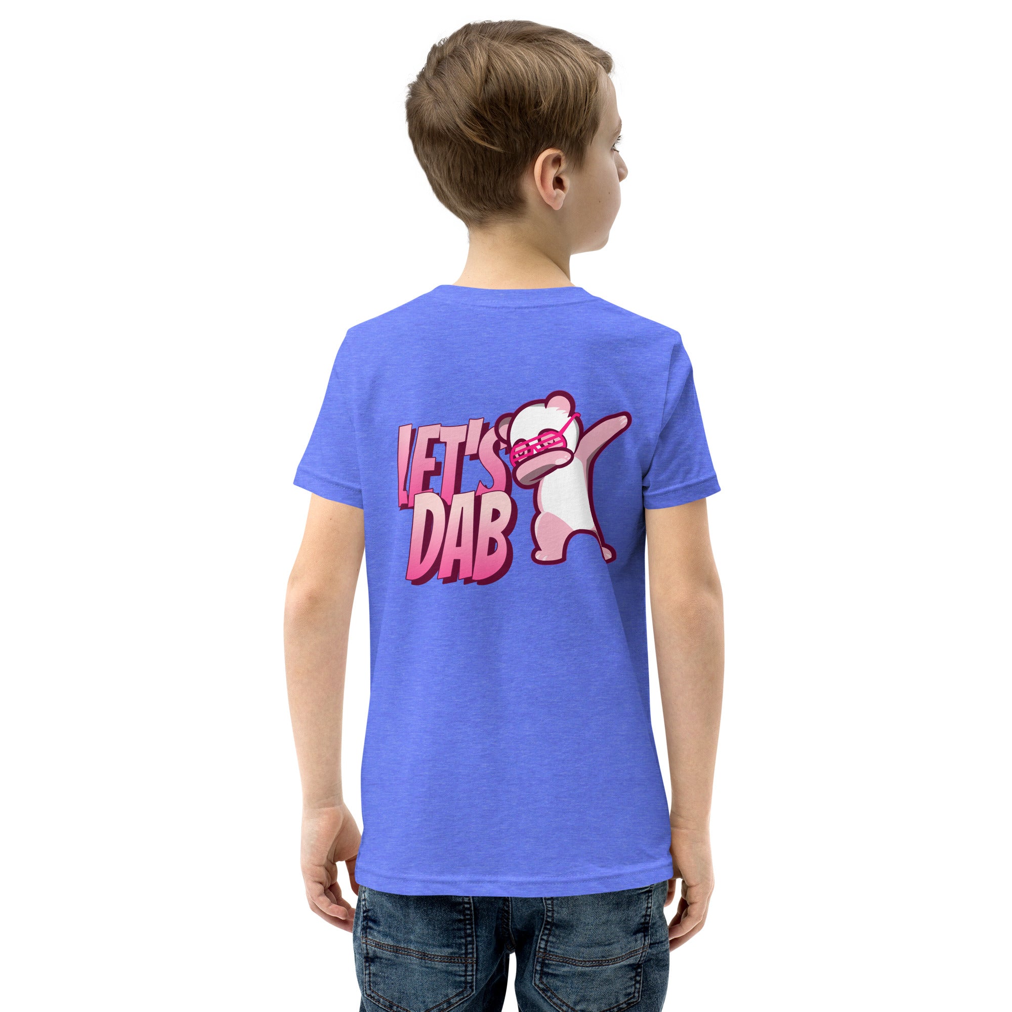 Let's dab - Youth Short Sleeve T-Shirt (back print)