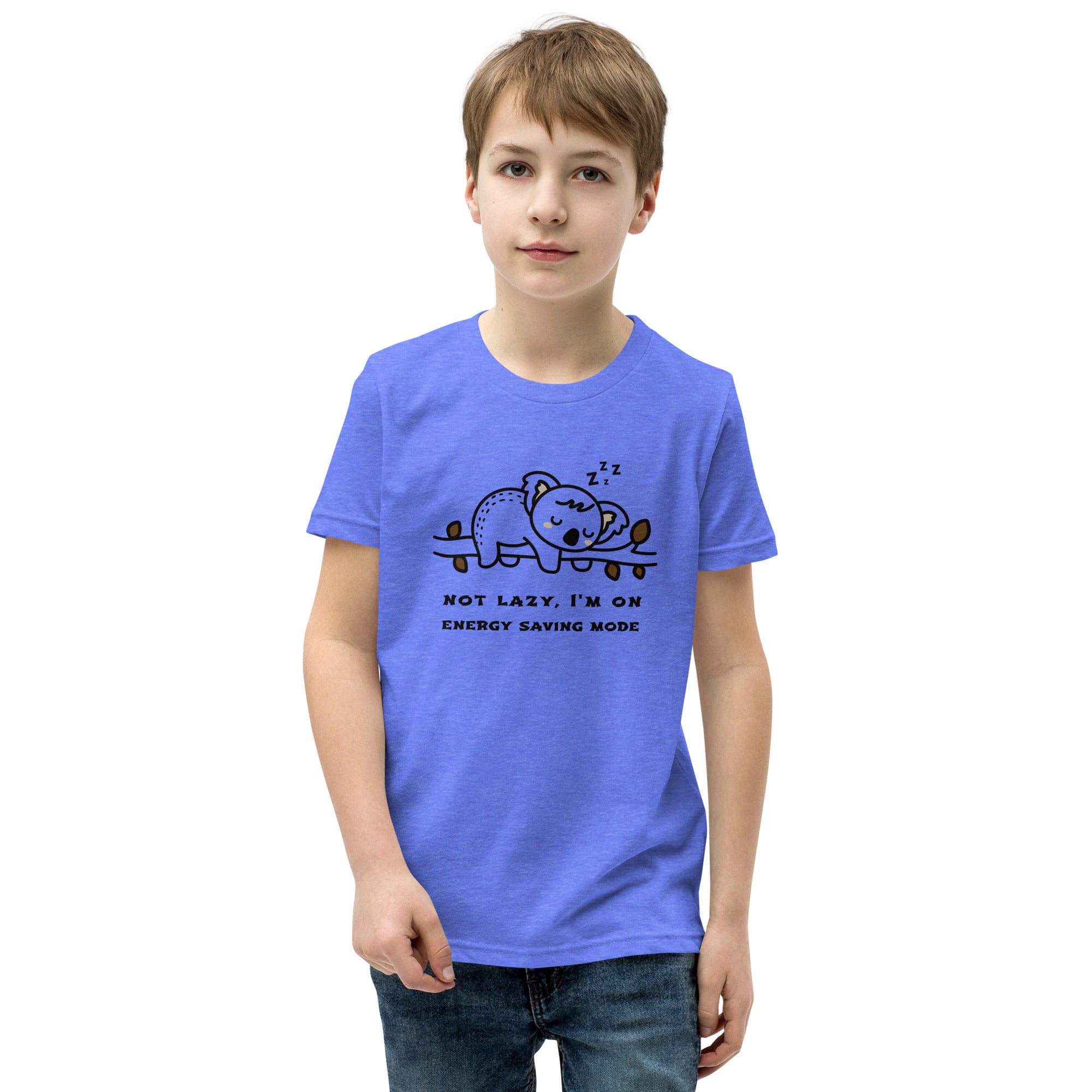 Not lazy, I'm on energy saving mode - Youth Short Sleeve T-Shirt