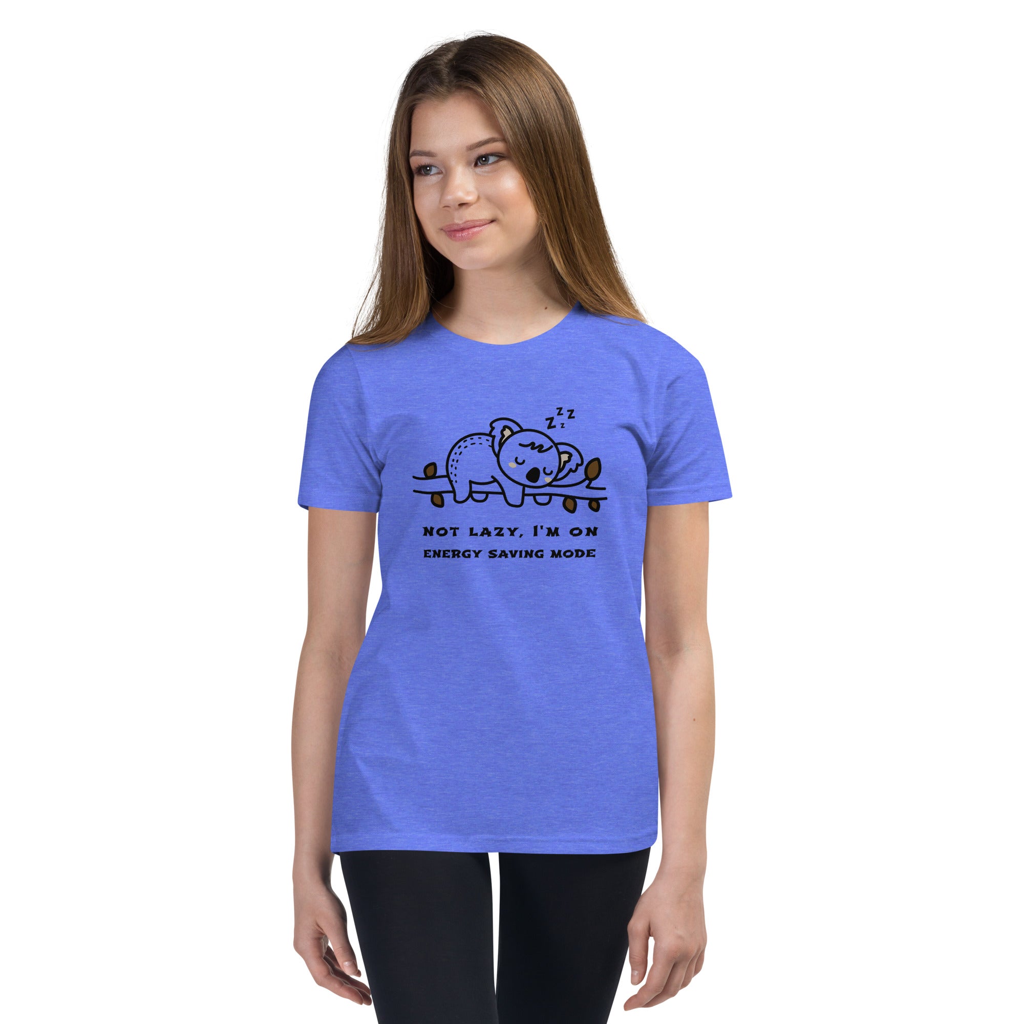 Not lazy, I'm on energy saving mode - Youth Short Sleeve T-Shirt