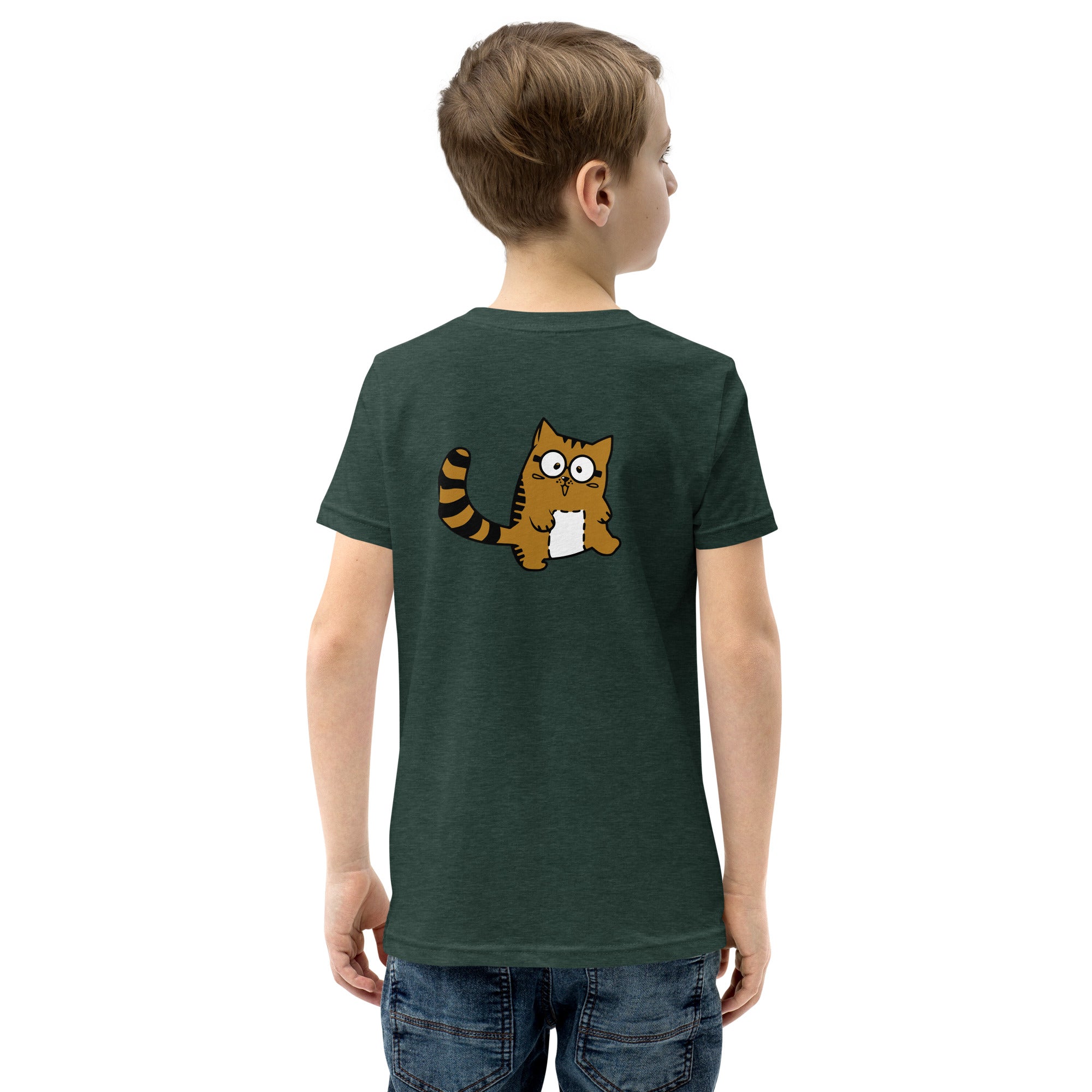 Meow V5 - Youth Short Sleeve T-Shirt (back print)