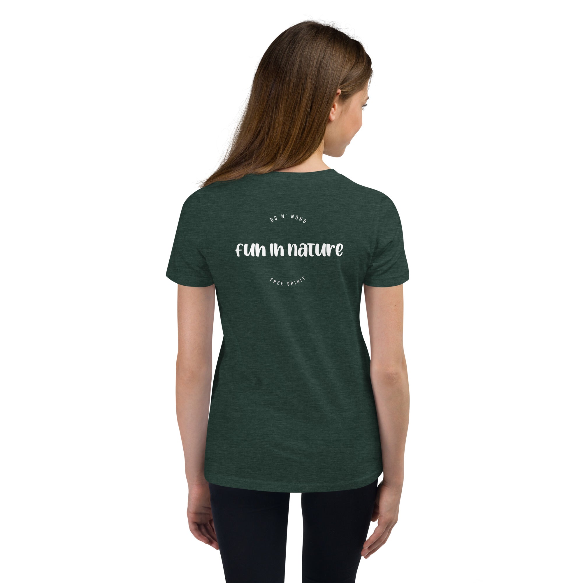 fun in nature - Youth Short Sleeve T-Shirt (back print)