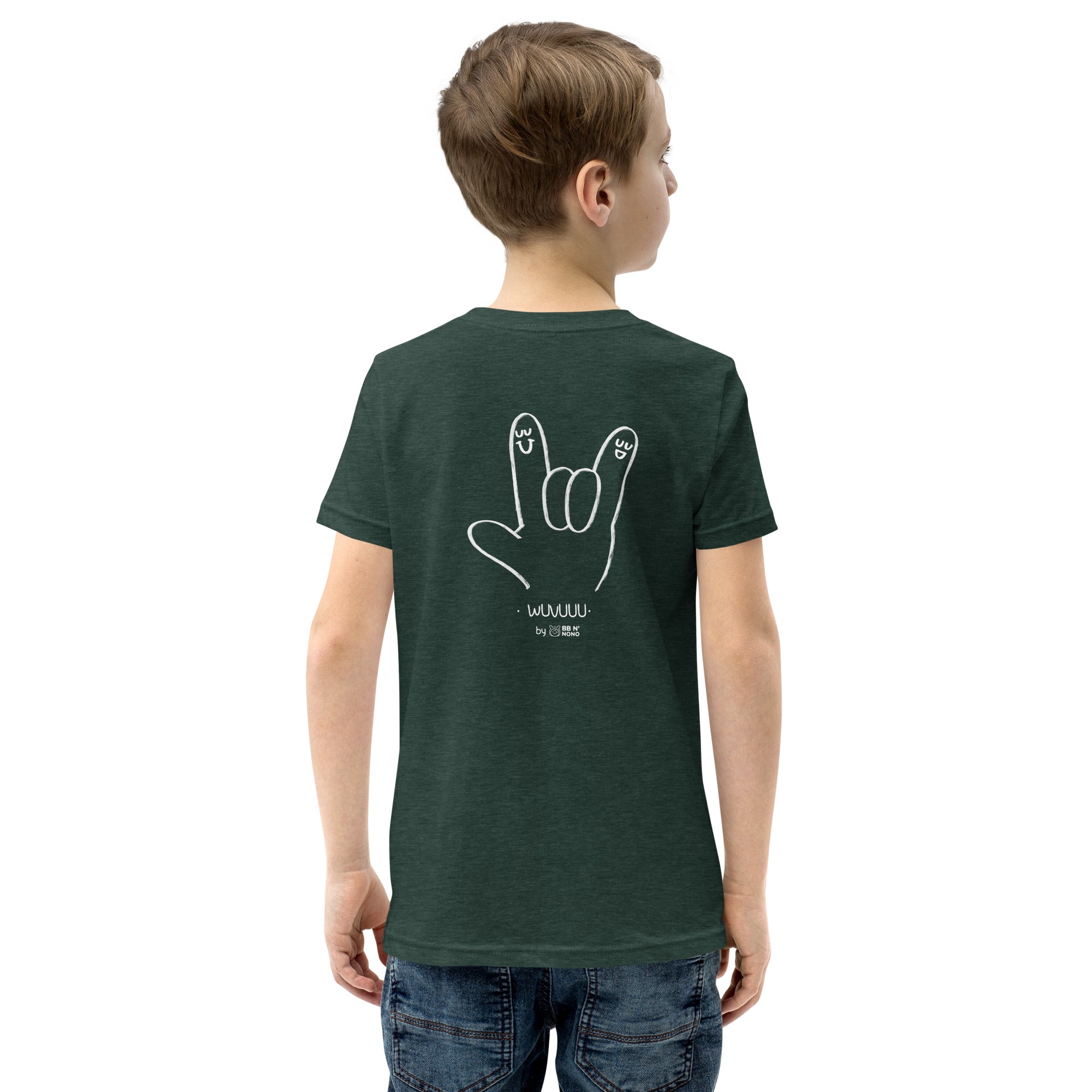 Wuvuuu - Youth Short Sleeve T-Shirt (back print)