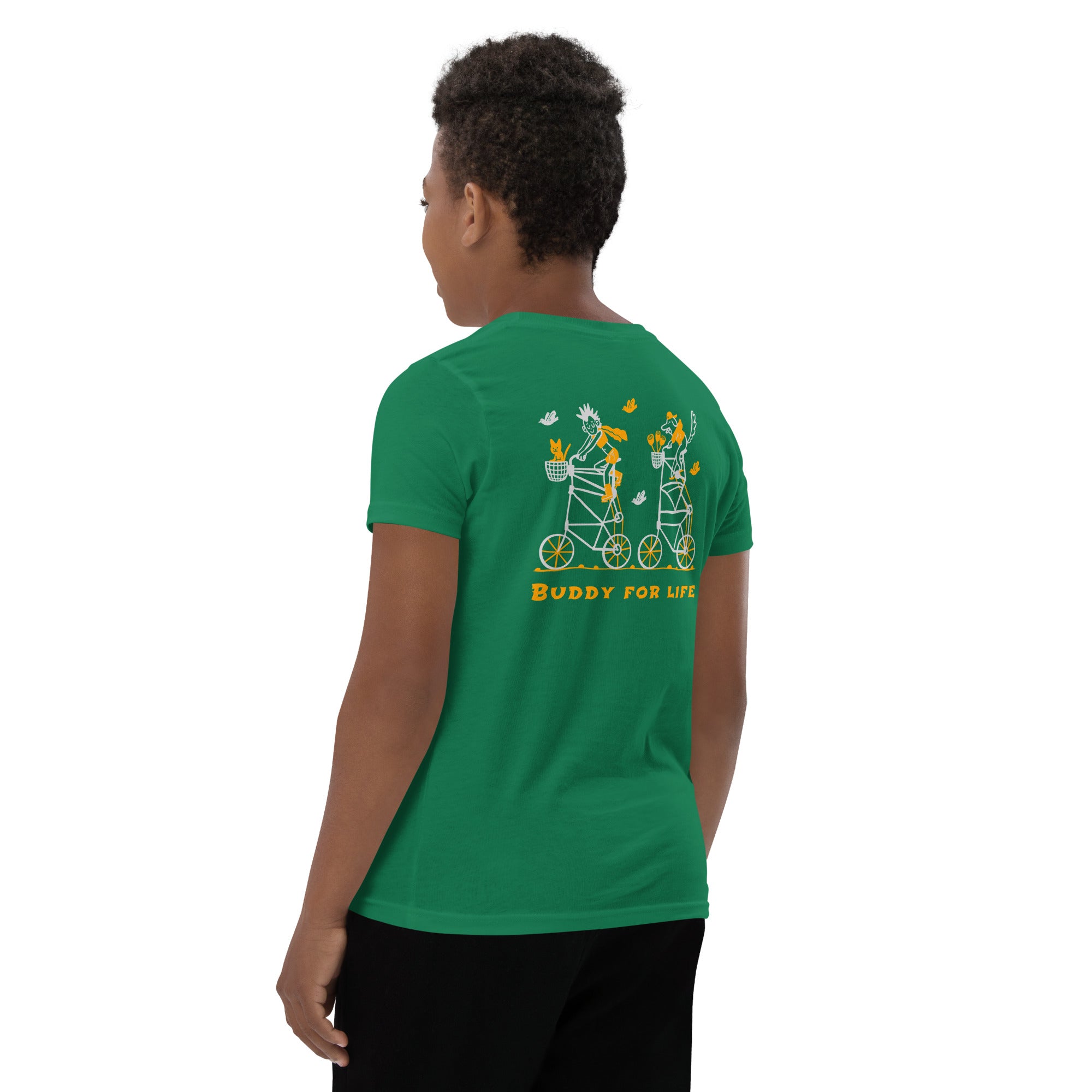 Buddy for life - Youth Short Sleeve T-Shirt (back print)