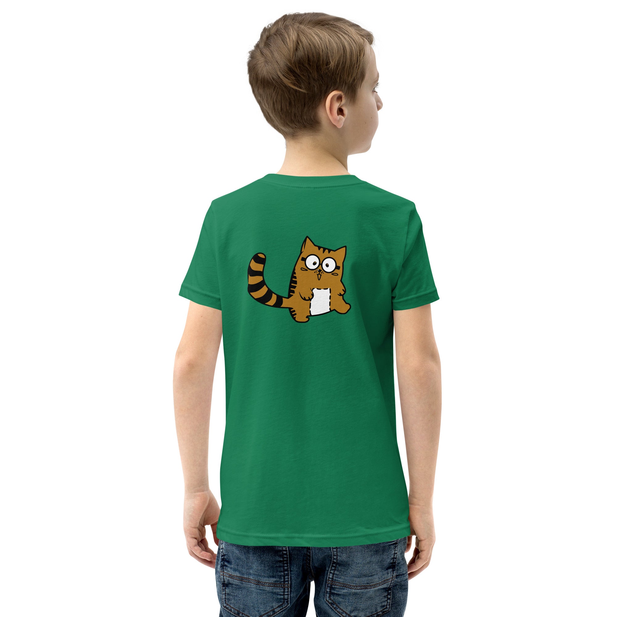 Meow V5 - Youth Short Sleeve T-Shirt (back print)