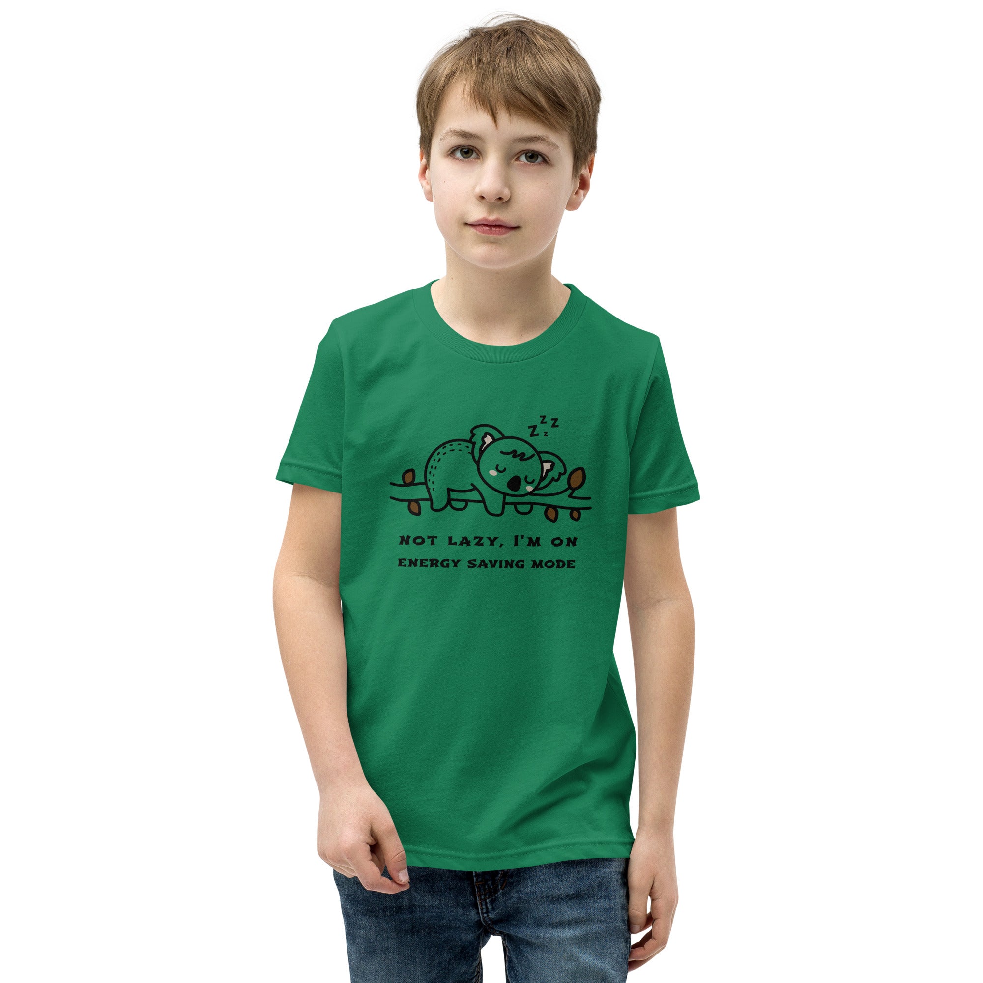 Not lazy, I'm on energy saving mode - Youth Short Sleeve T-Shirt