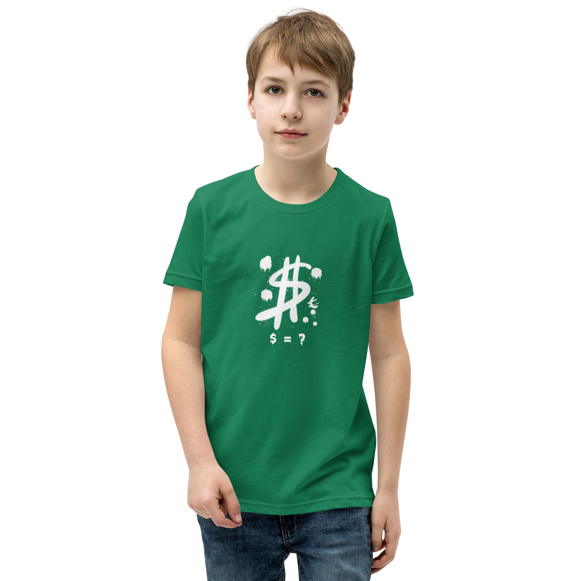 $ = ? - Youth Short Sleeve T-Shirt