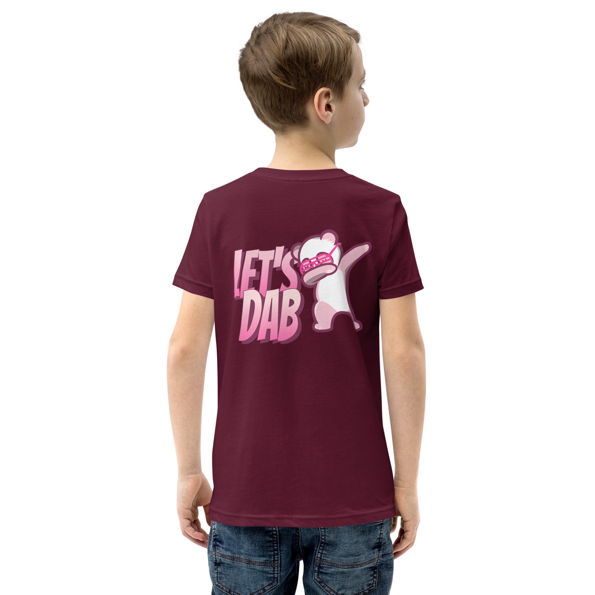 Let's dab - Youth Short Sleeve T-Shirt (back print)