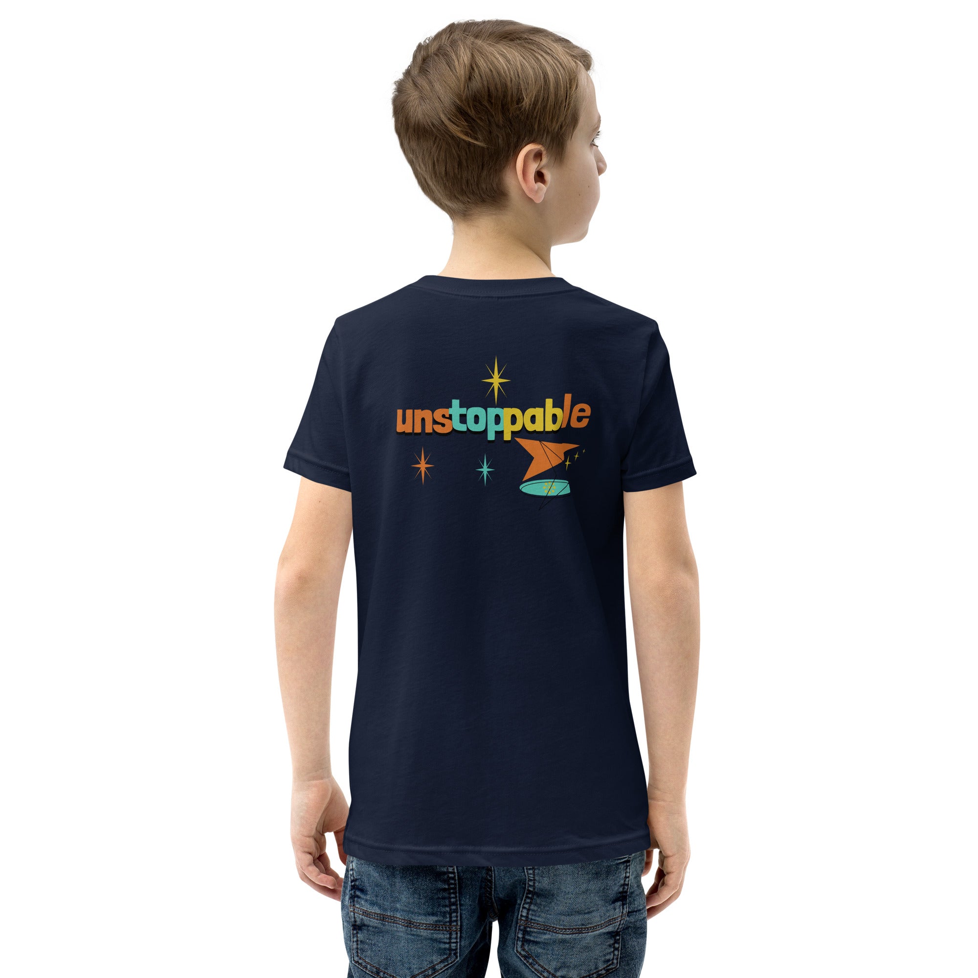 Unstoppable - Youth Short Sleeve T-Shirt (back print)