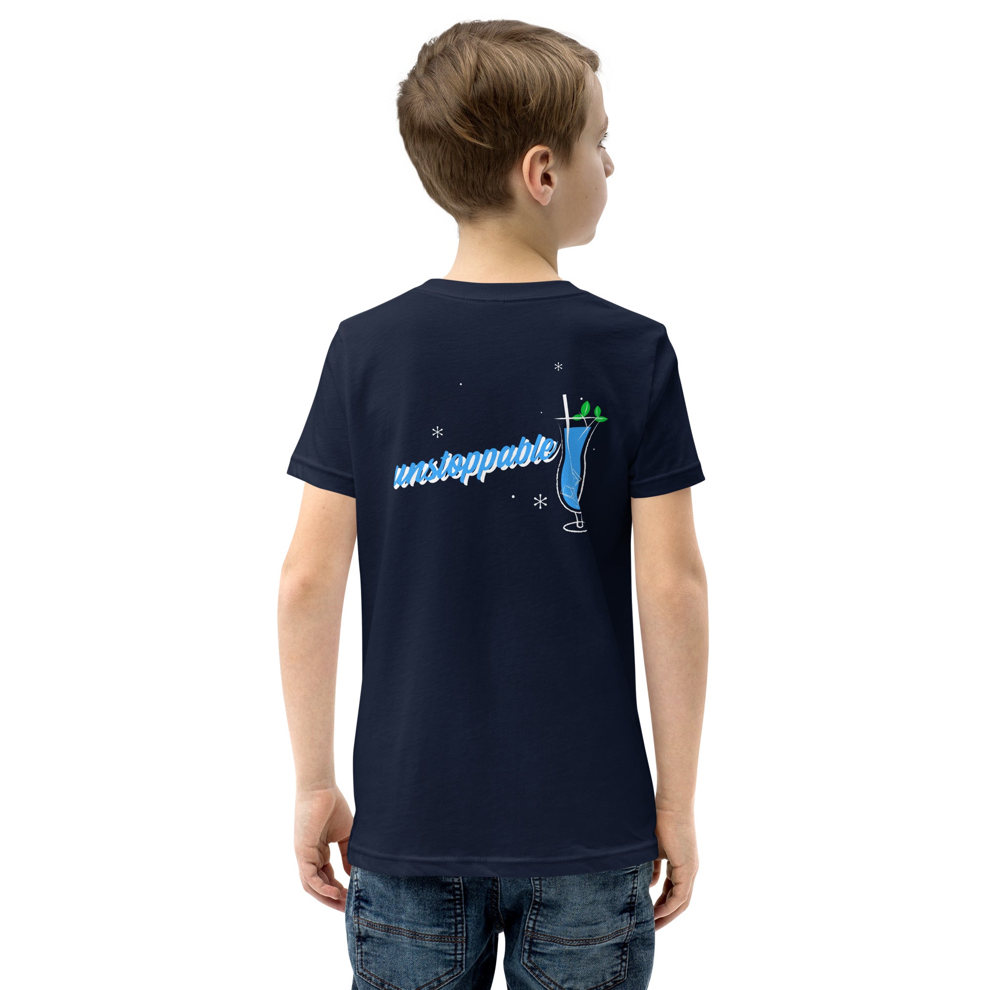 Unstoppable V - Youth Short Sleeve T-Shirt (back print)