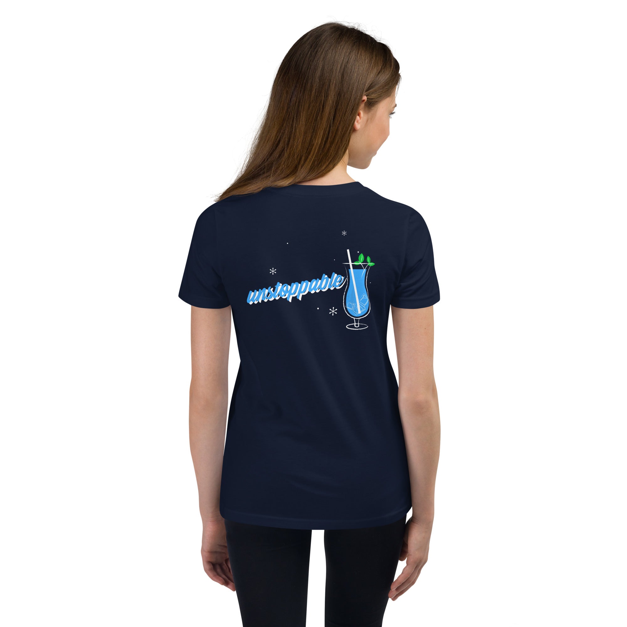 Unstoppable V - Youth Short Sleeve T-Shirt (back print)