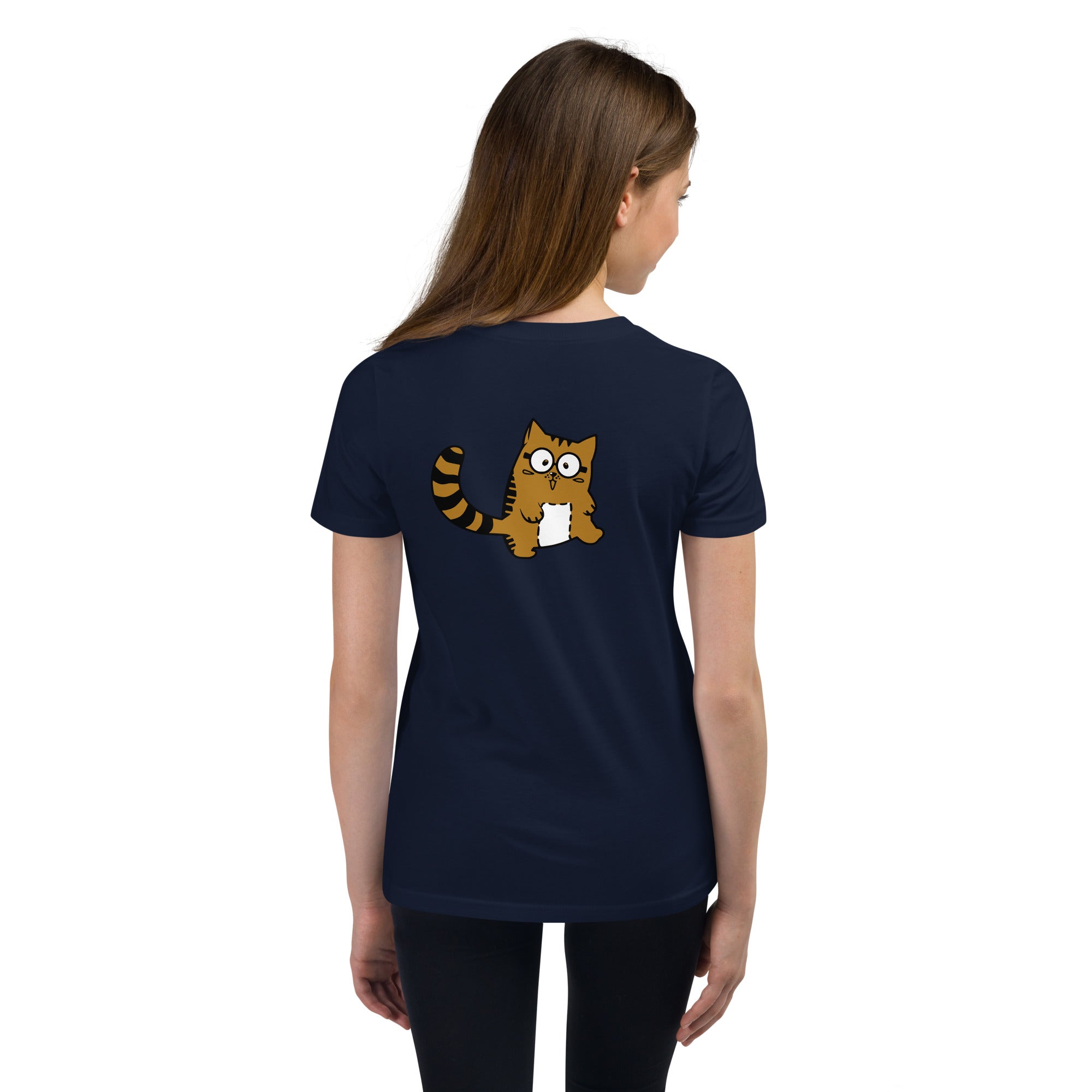 Meow V5 - Youth Short Sleeve T-Shirt (back print)