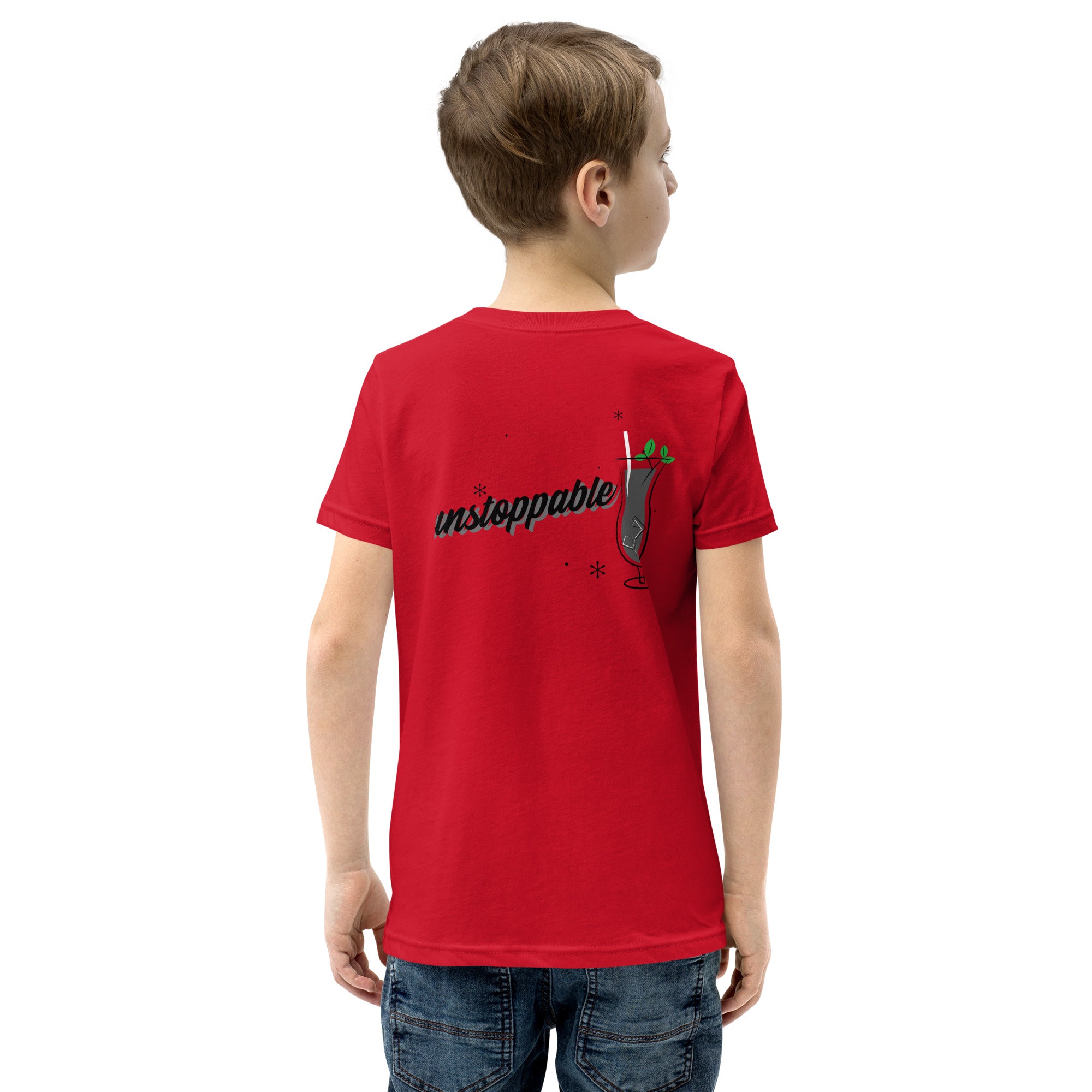 Unstoppable V - Youth Short Sleeve T-Shirt (back print)