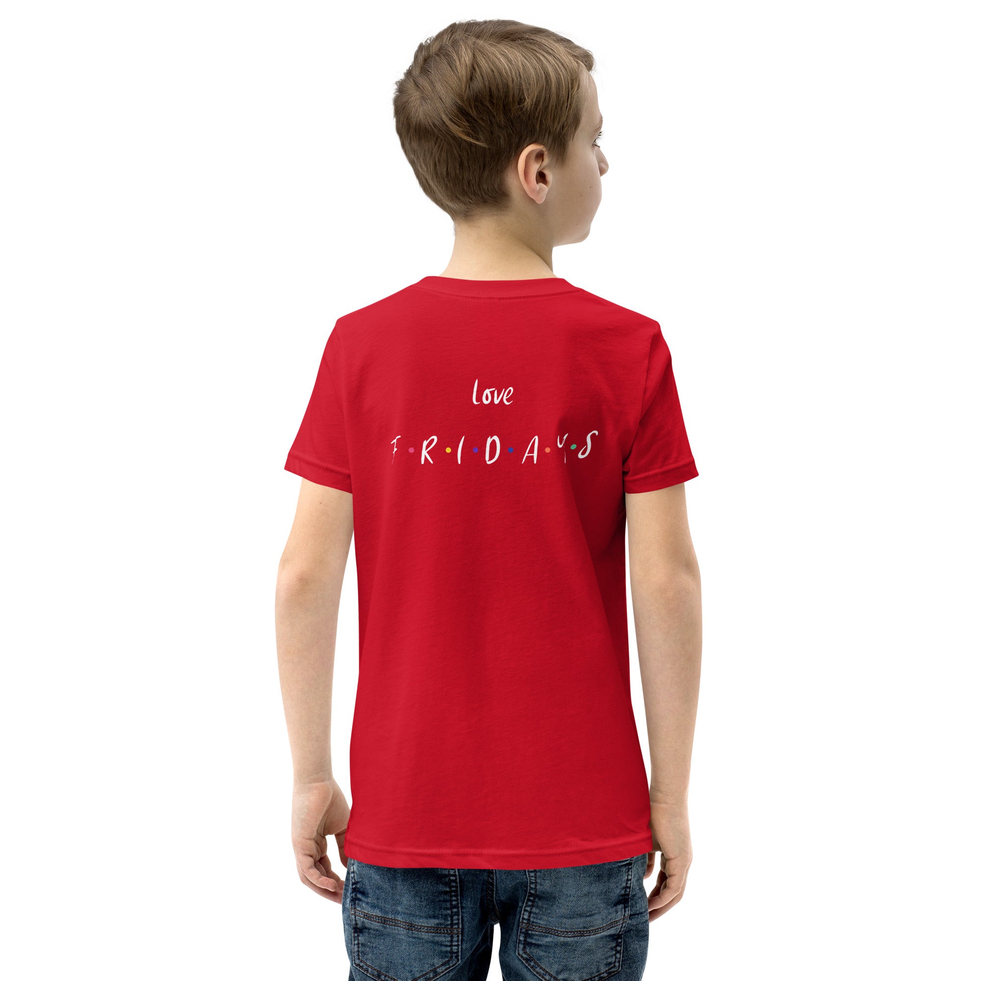 Love Fridays - Youth Short Sleeve T-Shirt (back print)