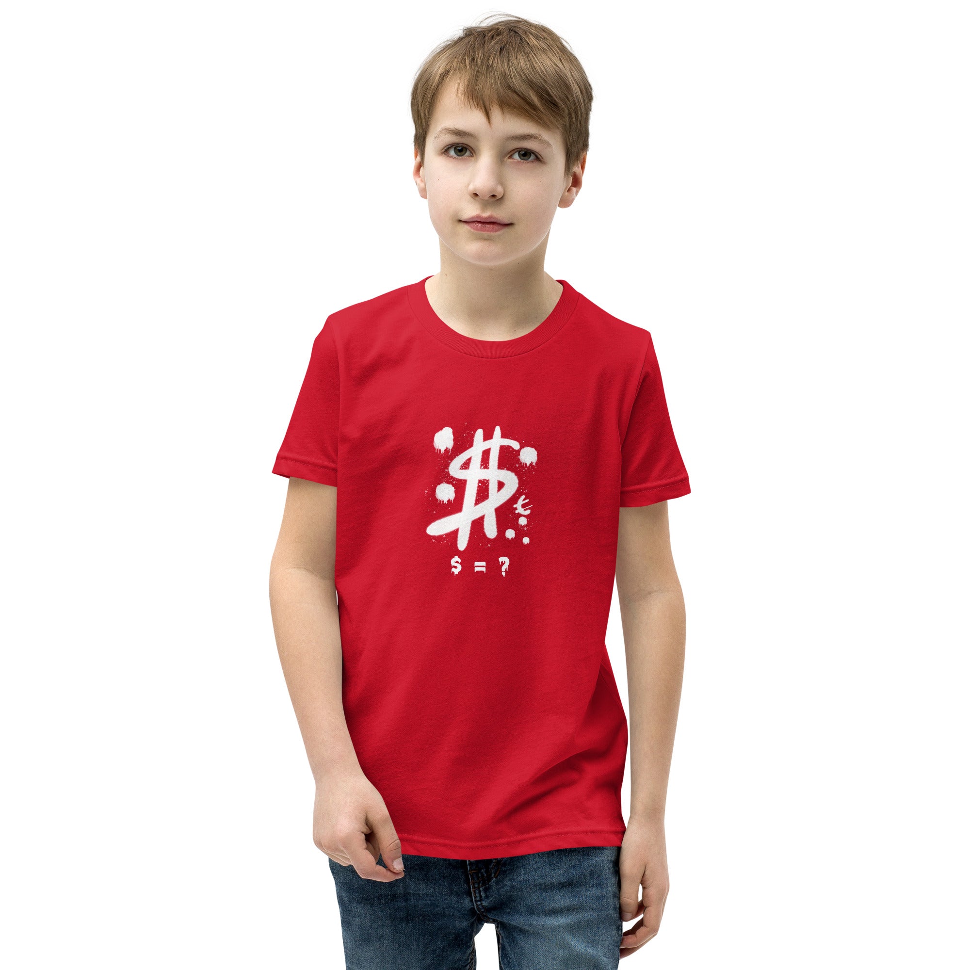 $ = ? - Youth Short Sleeve T-Shirt