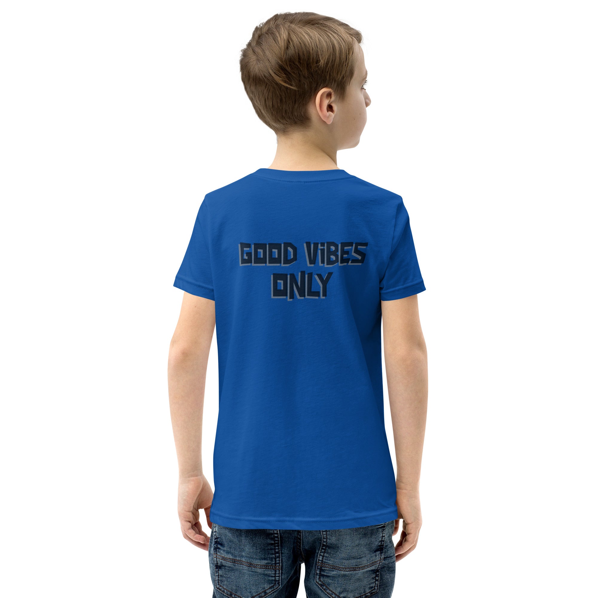 Good vibes only - Youth Short Sleeve T-Shirt (back print)