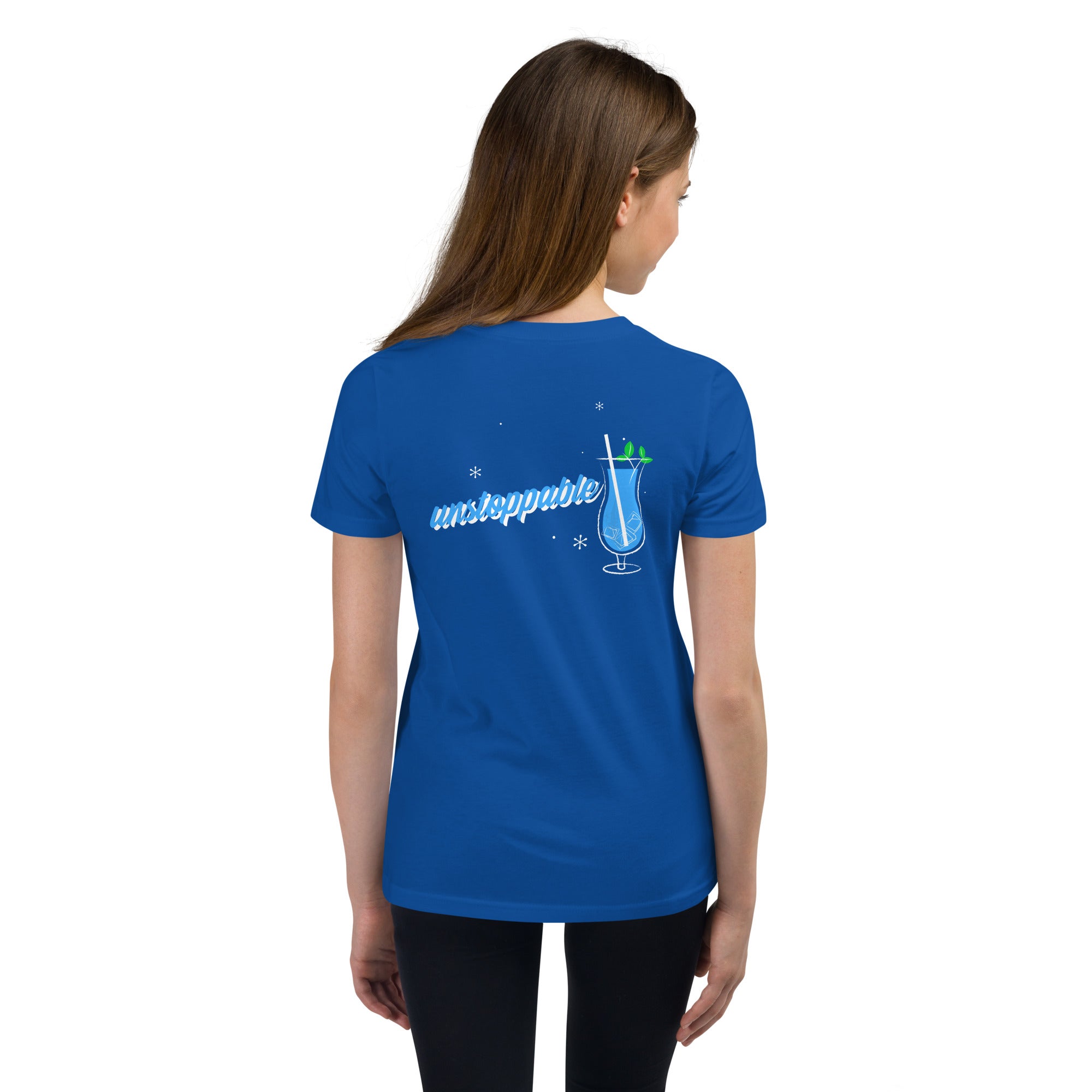 Unstoppable V - Youth Short Sleeve T-Shirt (back print)