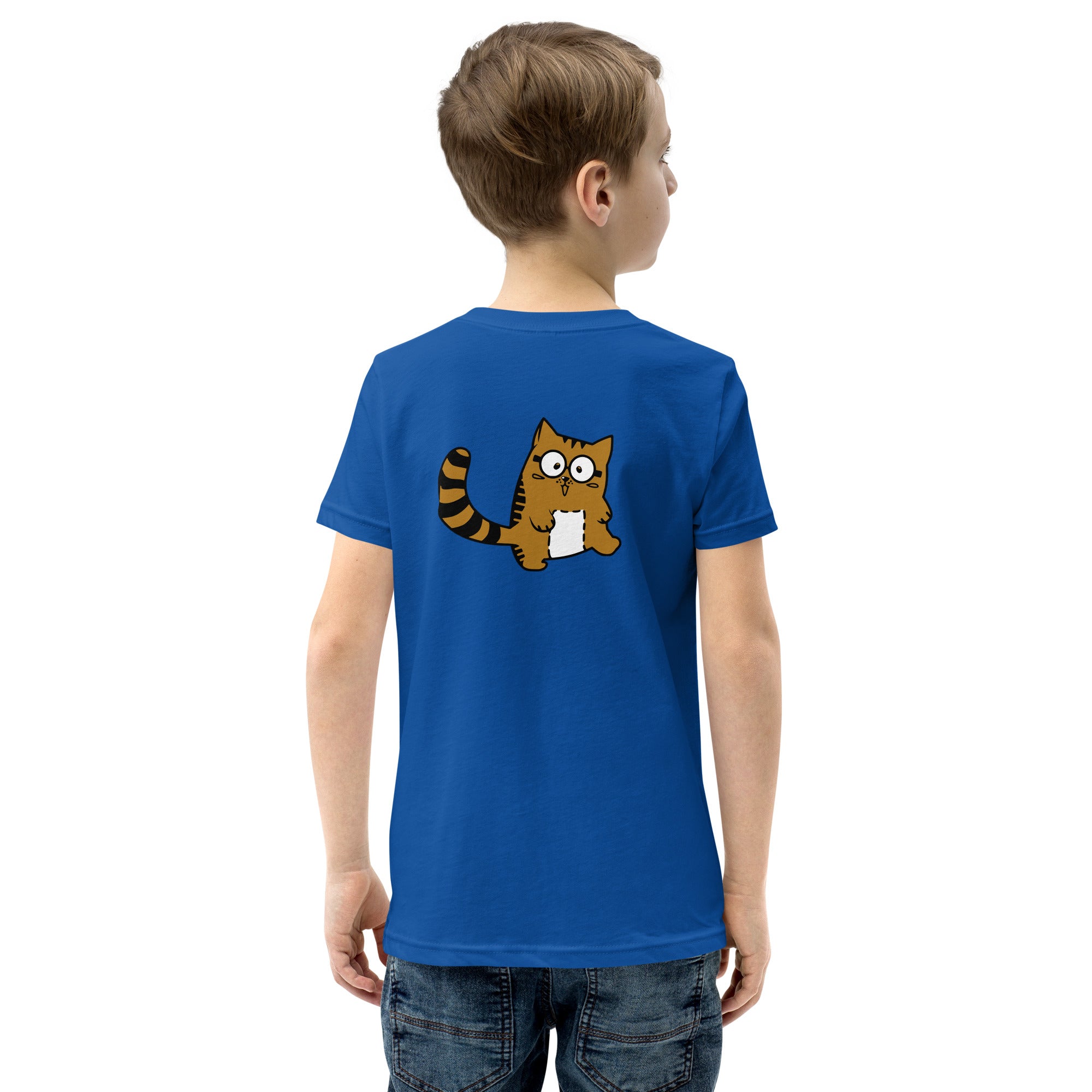 Meow V5 - Youth Short Sleeve T-Shirt (back print)