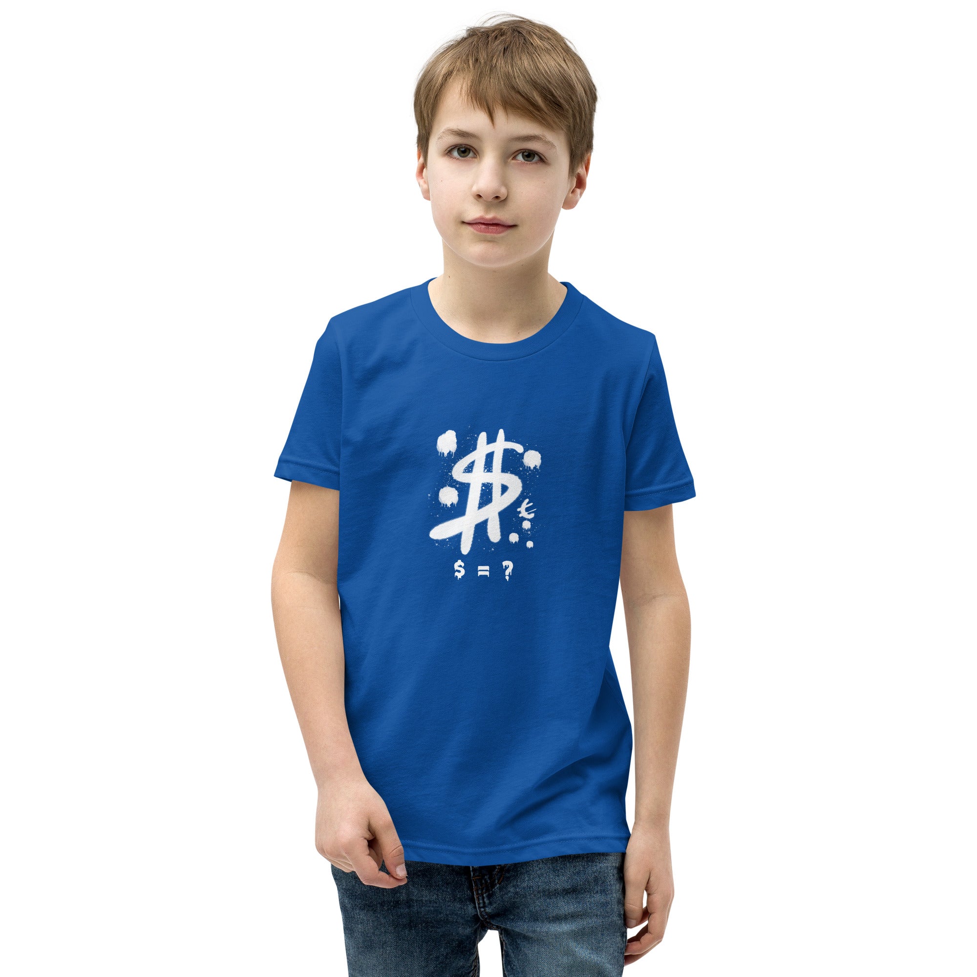 $ = ? - Youth Short Sleeve T-Shirt