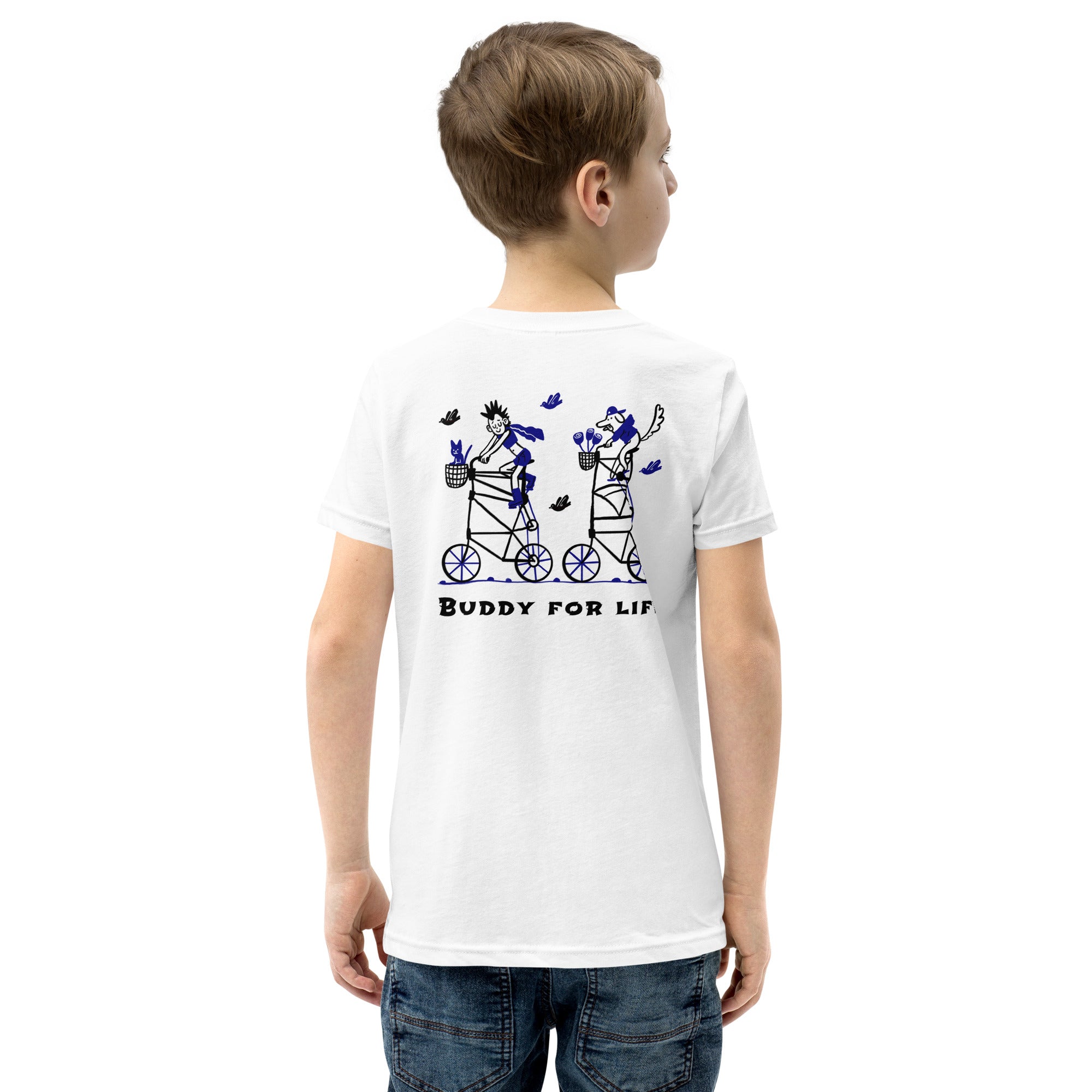 Buddy for life - Youth Short Sleeve T-Shirt (back print)