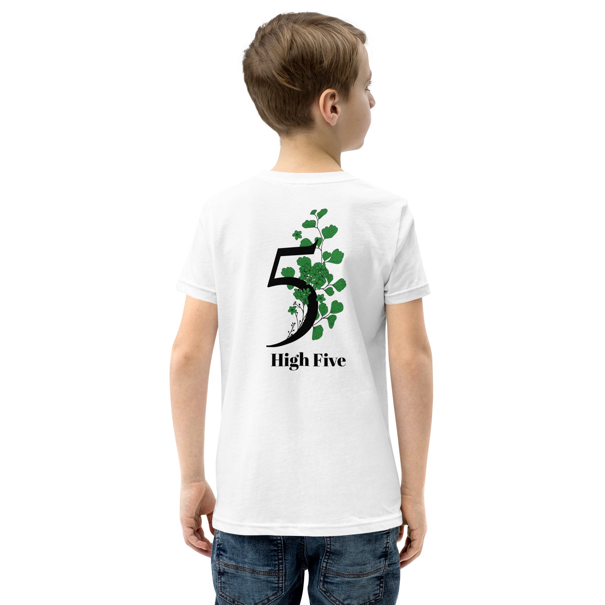 High Five - Youth Short Sleeve T-Shirt (back print)