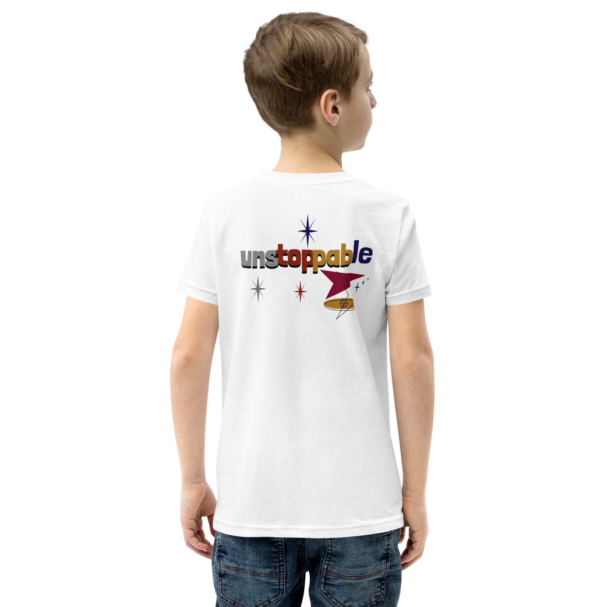 Unstoppable - Youth Short Sleeve T-Shirt (back print)