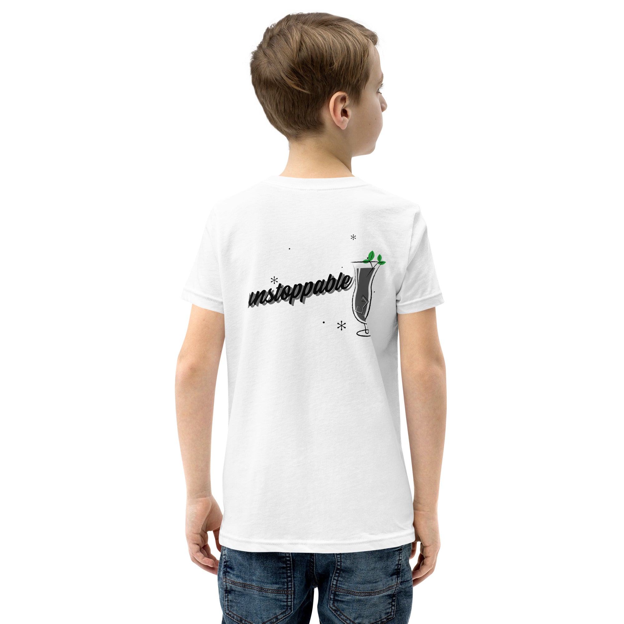 Unstoppable V - Youth Short Sleeve T-Shirt (back print)