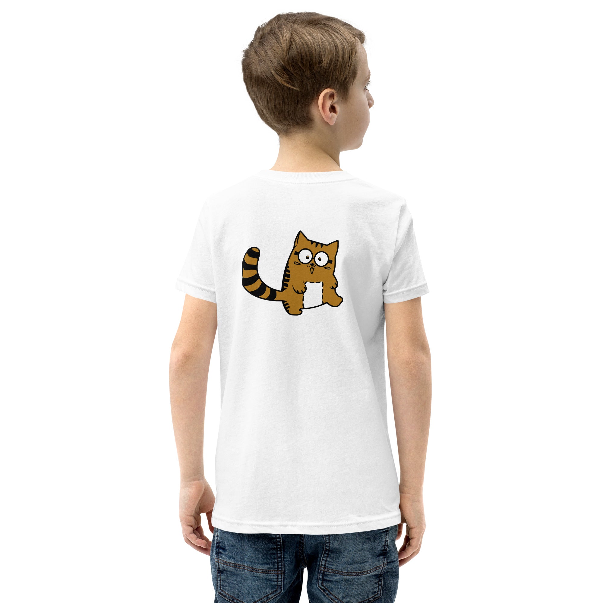 Meow V5 - Youth Short Sleeve T-Shirt (back print)