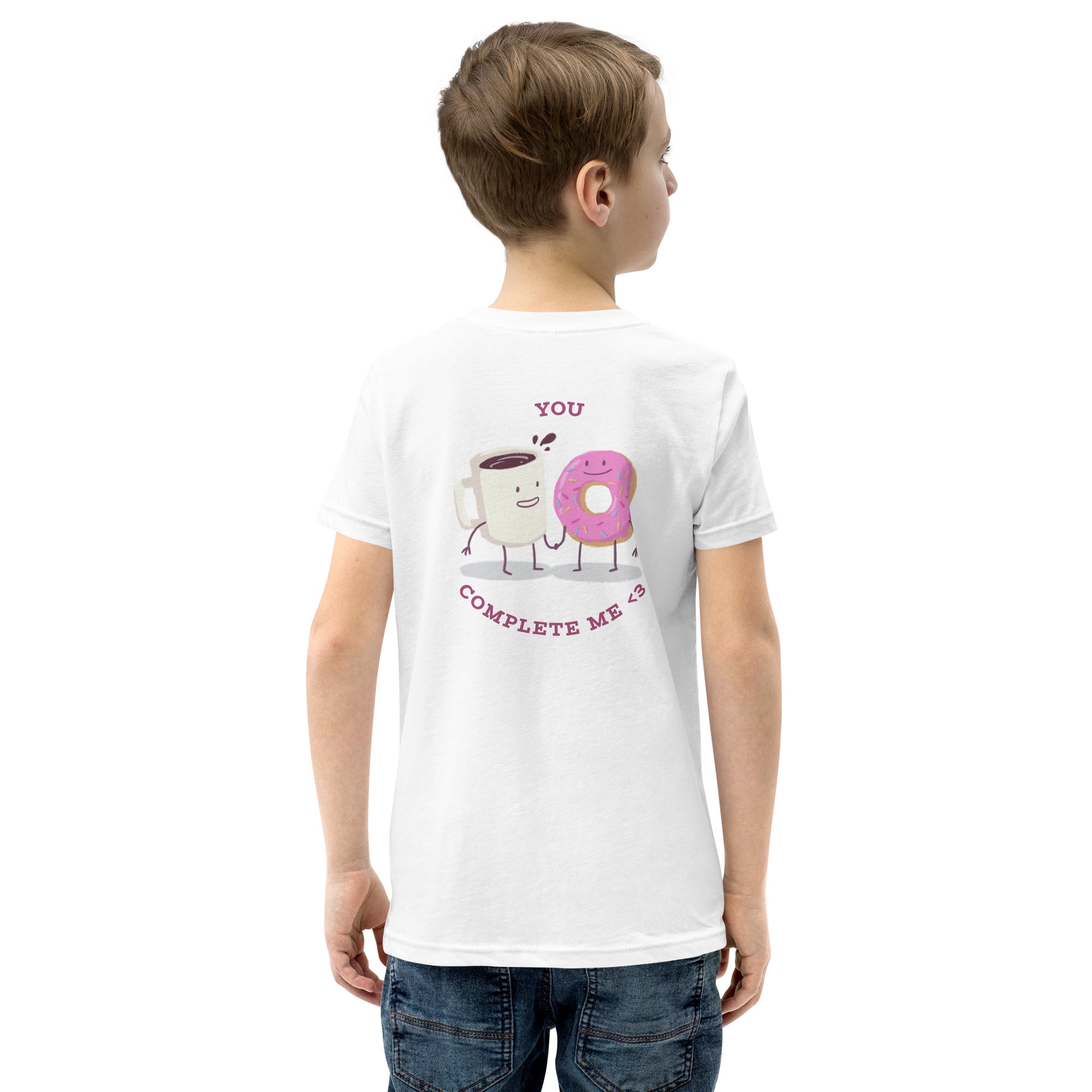 You complete me - Youth Short Sleeve T-Shirt (back print)